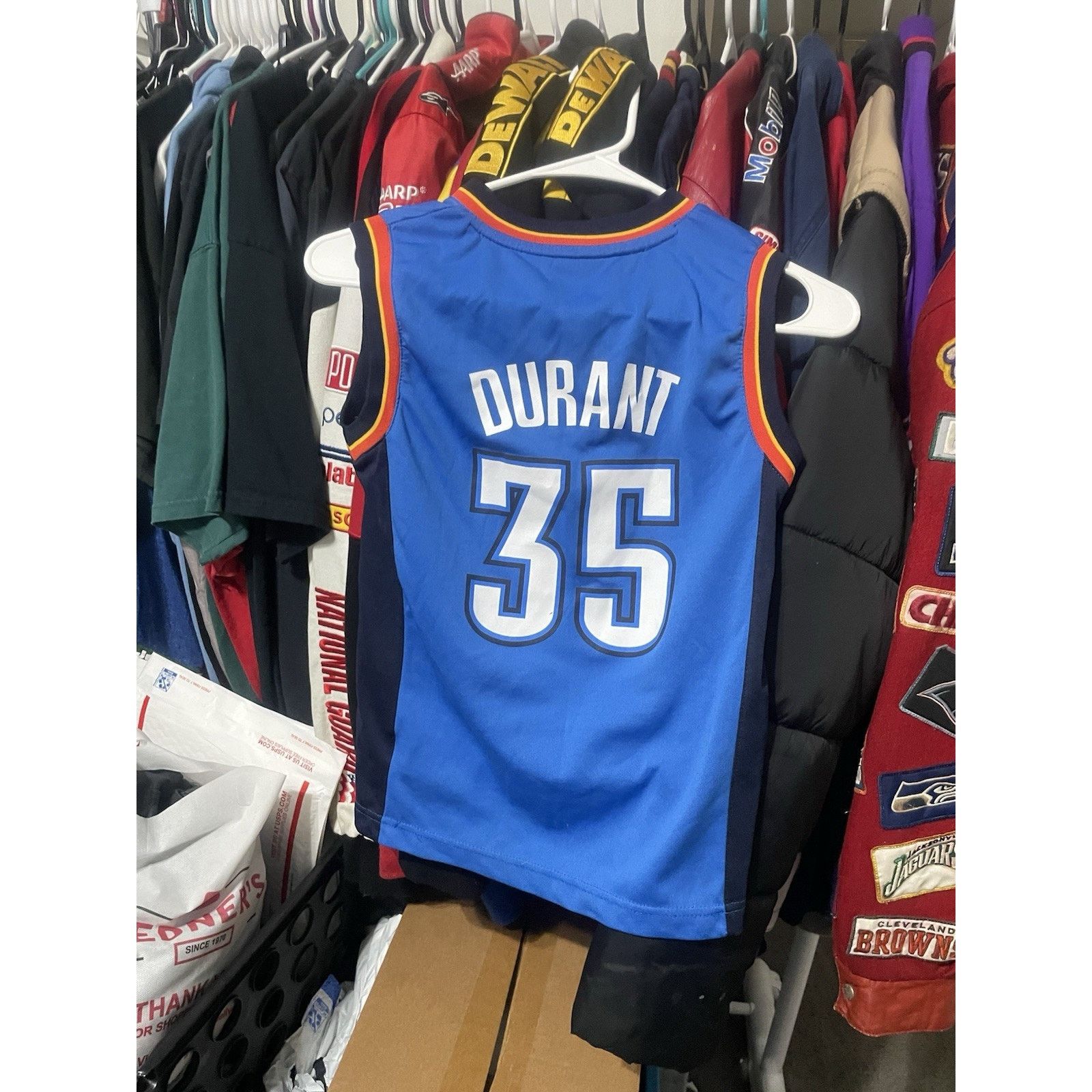 Adidas Size Youth S(8-10yo)- Kevin Durant #35 OKC Adidas Jersey Size US XXS / EU 40 - 2 Thumbnail