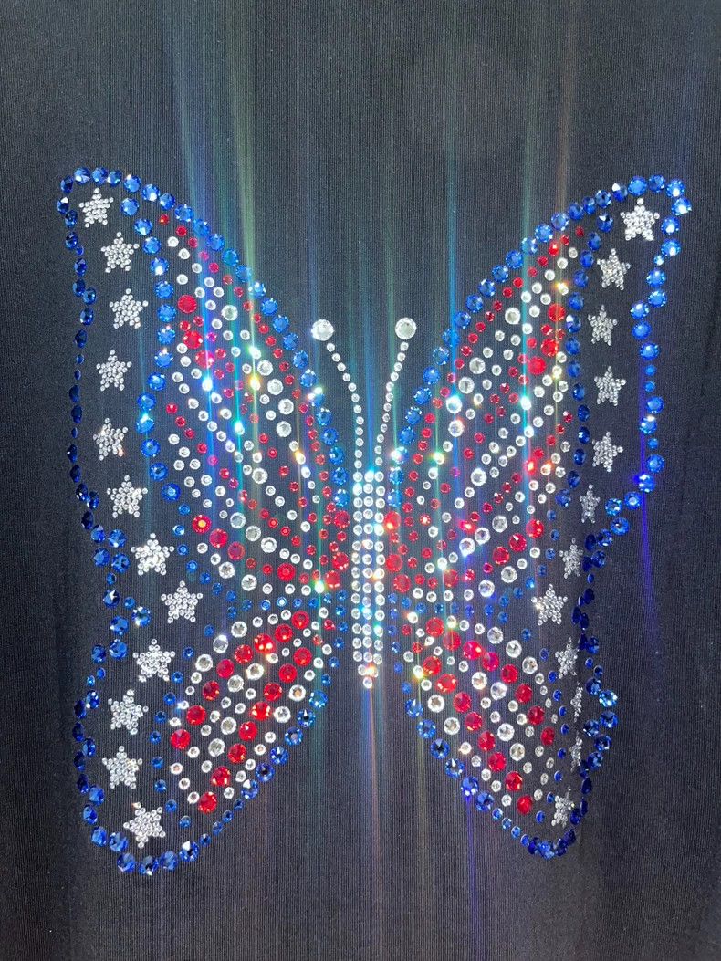 Vetements Vetements 19ss Showpiece Glitter Butterfly Short Sleeve Size US XS / EU 42 / 0 - 4 Thumbnail