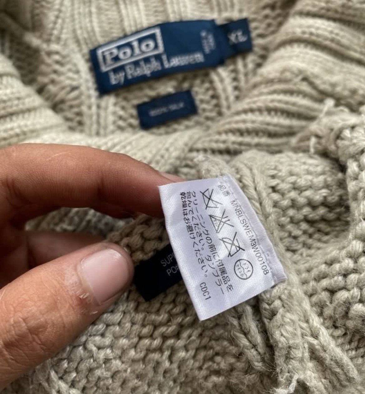 Polo Ralph Lauren × Ralph Lauren Polo Ralph Cable Knitwear Size US XL / EU 56 / 4 - 3 Thumbnail