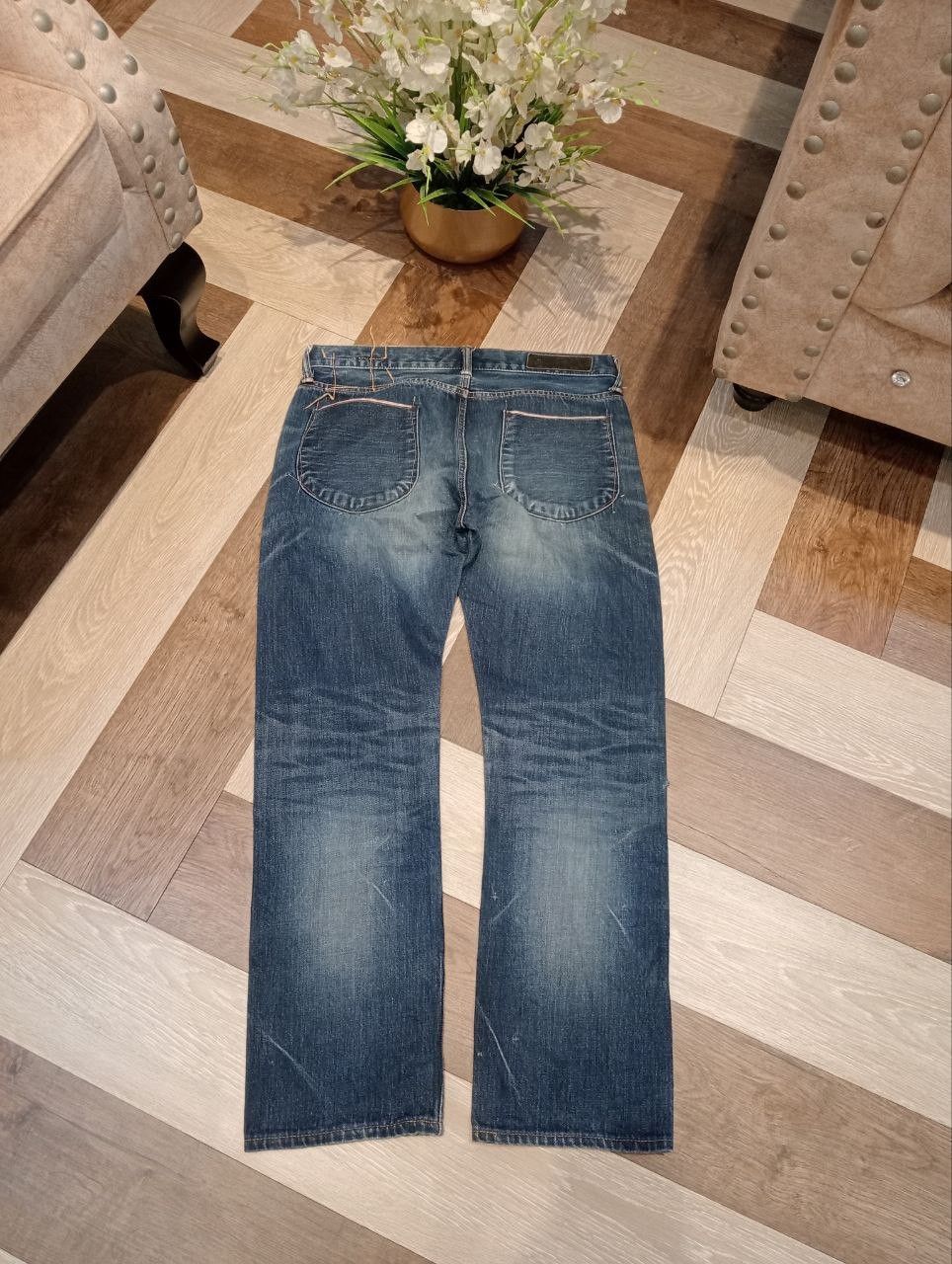 KURO KURO JAPAN DIAMANTE BLUE DENIM SELVEDGE PANTS Size US 33 - 12 Thumbnail
