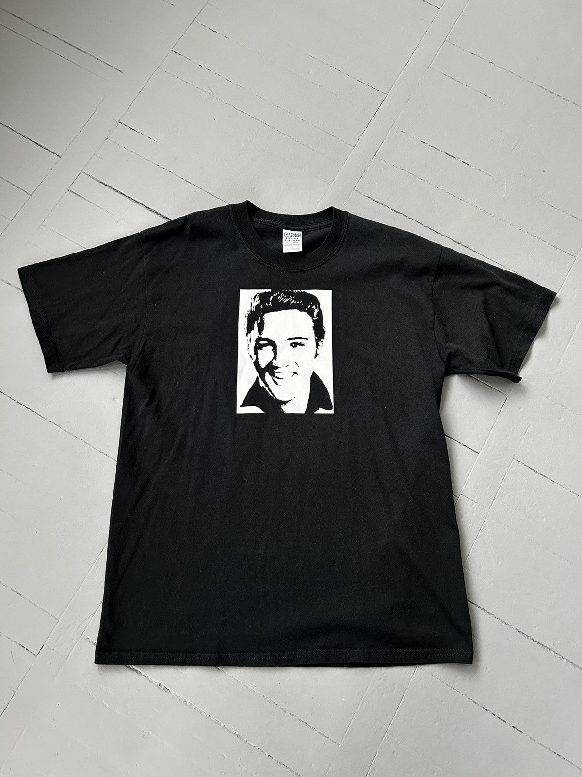 Band Tees × Gildan × Vintage Elvis Presley T-shirt vintage Size US L / EU 52-54 / 3 - 1 Thumbnail