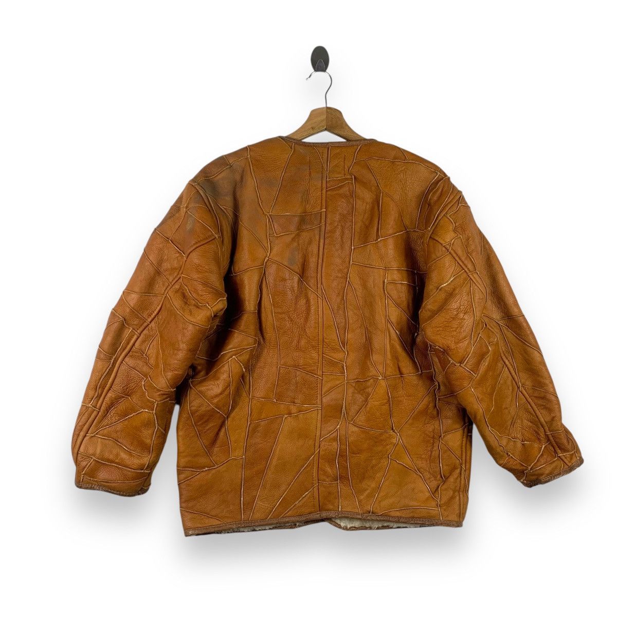 Vintage Vintage GUEPE SUEDE LEATHER Shearling Winter Jacket Coat Size L / US 10 / IT 46 - 4 Thumbnail