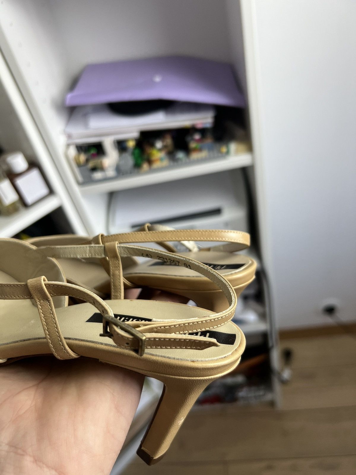 Vintage Y2K kitten heels shoes US4 avantgarde secretary 00s