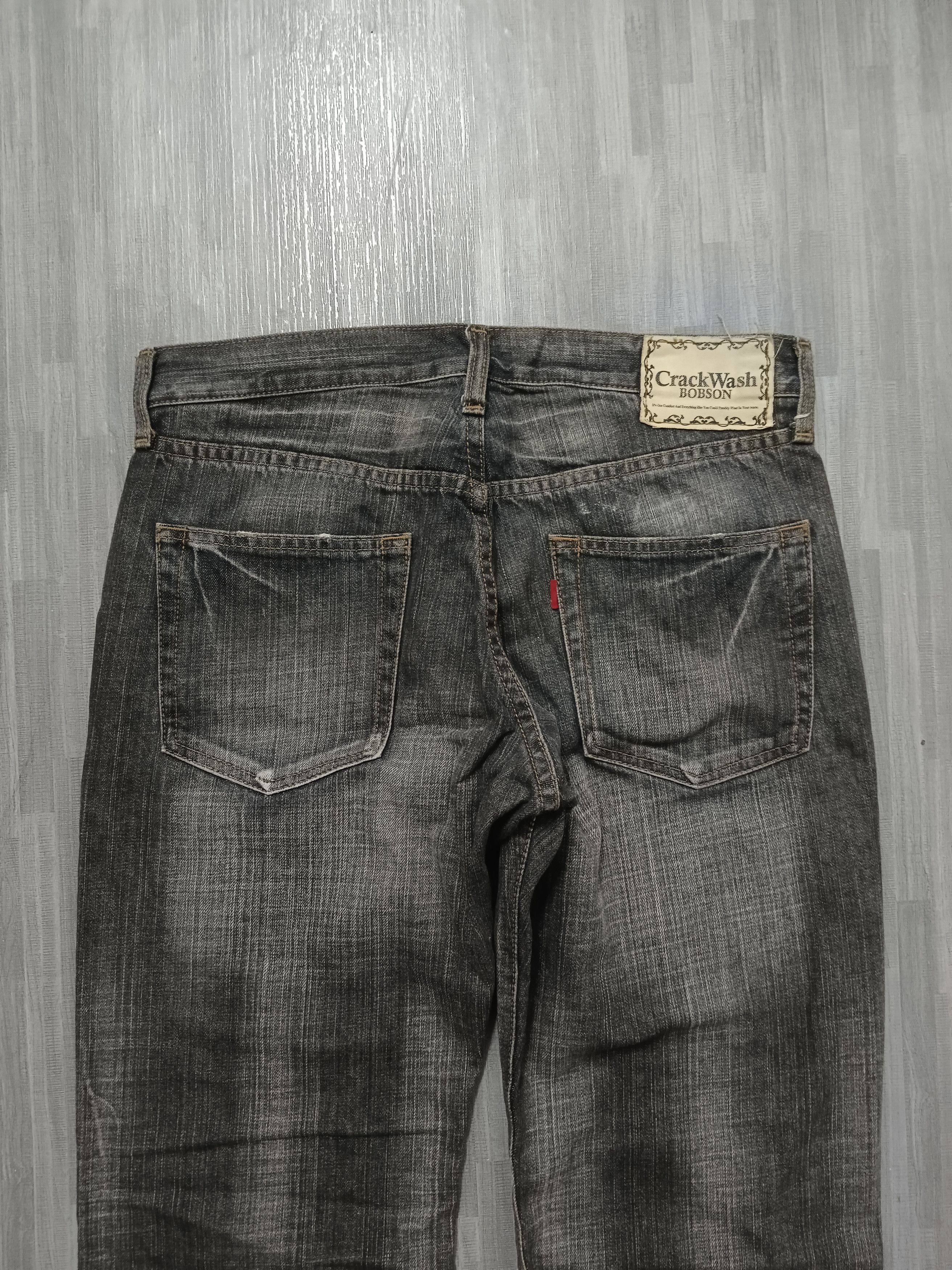 Japanese Brand SICK WASHED RIPED CRACK WASH BOBSON DENIM PANTS Size US 30 / EU 46 - 5 Thumbnail