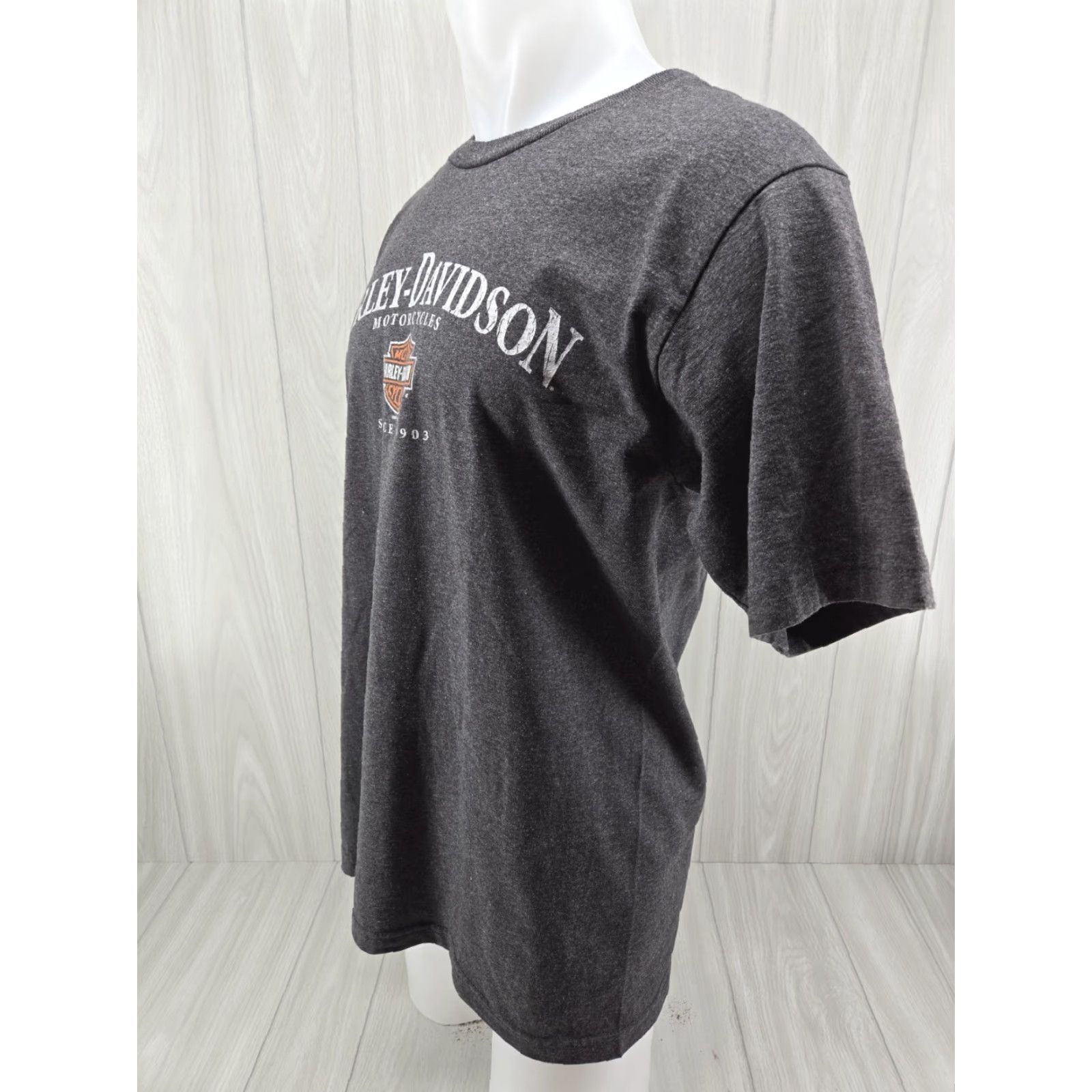 Harley Davidson Harley-Davidson T-Shirt Men's L Gray Crew Neck Short Sleeve Regular Fit Ontario Canada Size US L / EU 52-54 / 3 - 5 Thumbnail