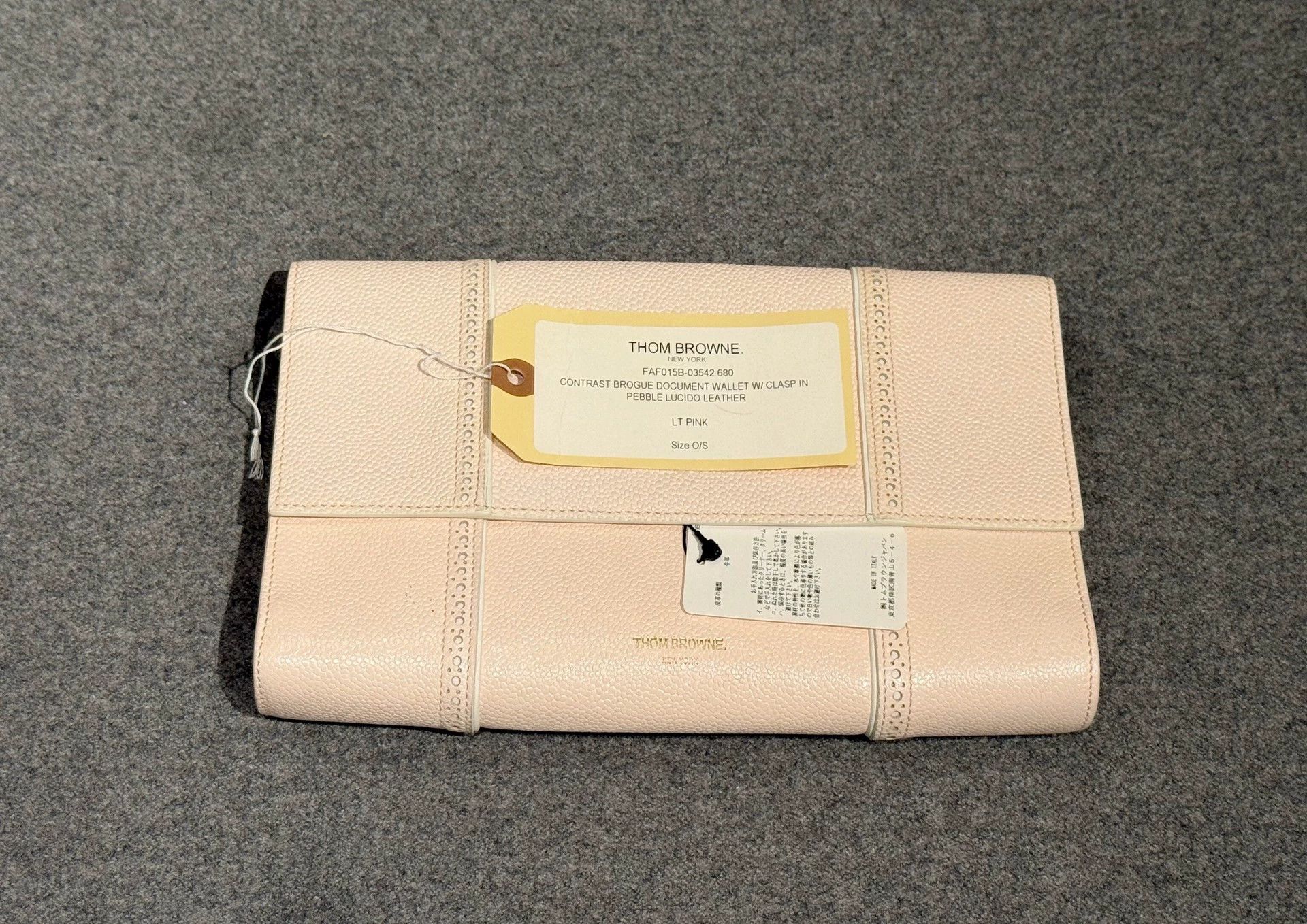 Thom Browne Thom Browne Rare Pink Leather Clutch Women's Size ONE SIZE - 1 Thumbnail