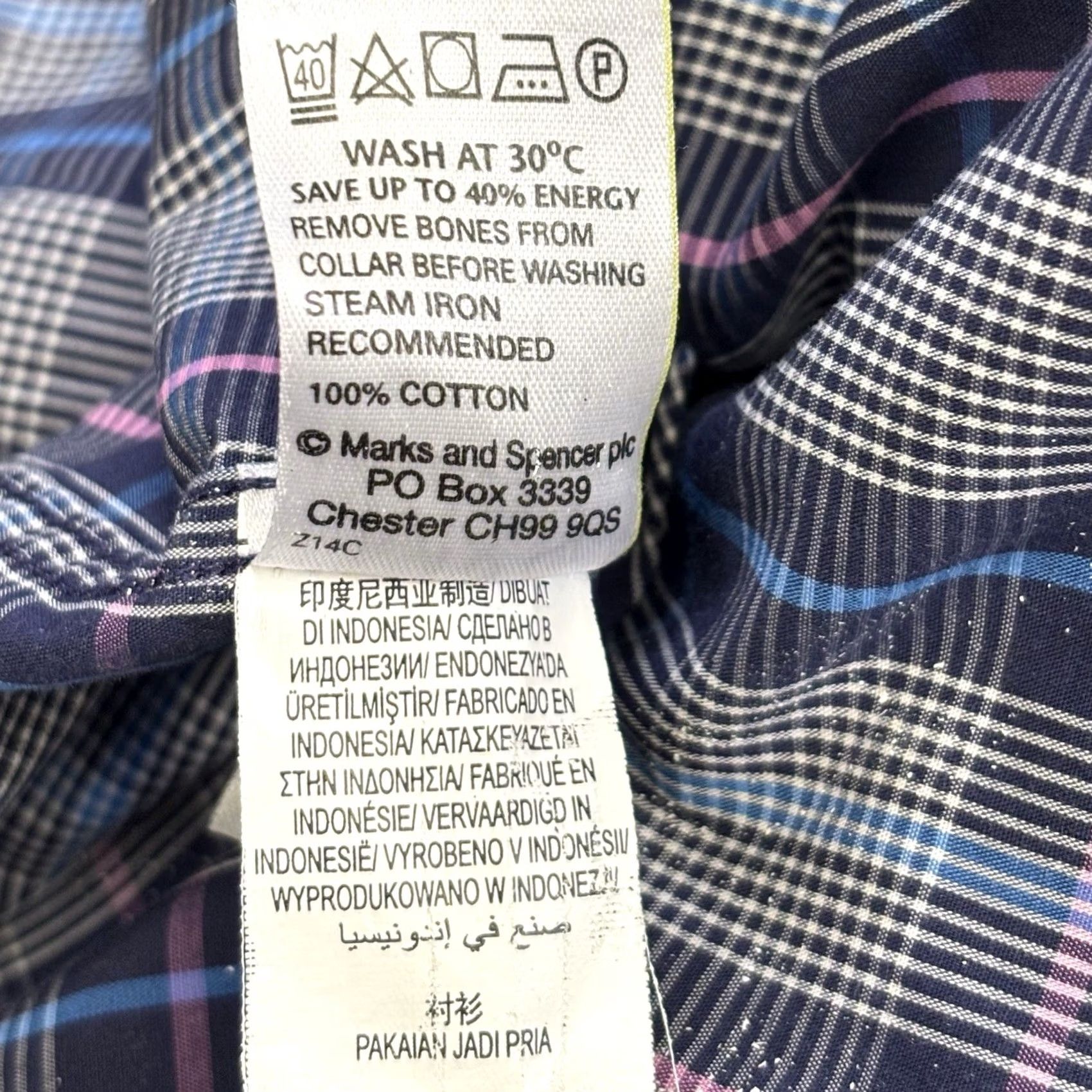 Vintage Blue Harbour Check Shirt M Mens Short Sleeve Summer Casual Smart Vgc Size US M / EU 48-50 / 2 - 7 Thumbnail