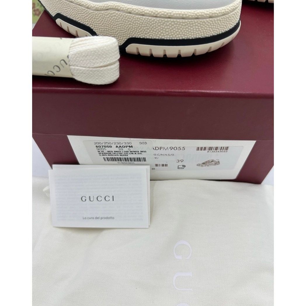 Gucci Women's Gucci re-Webb leather sneakers size 39 made in Italy Size US 9 / IT 39 - 7 Thumbnail