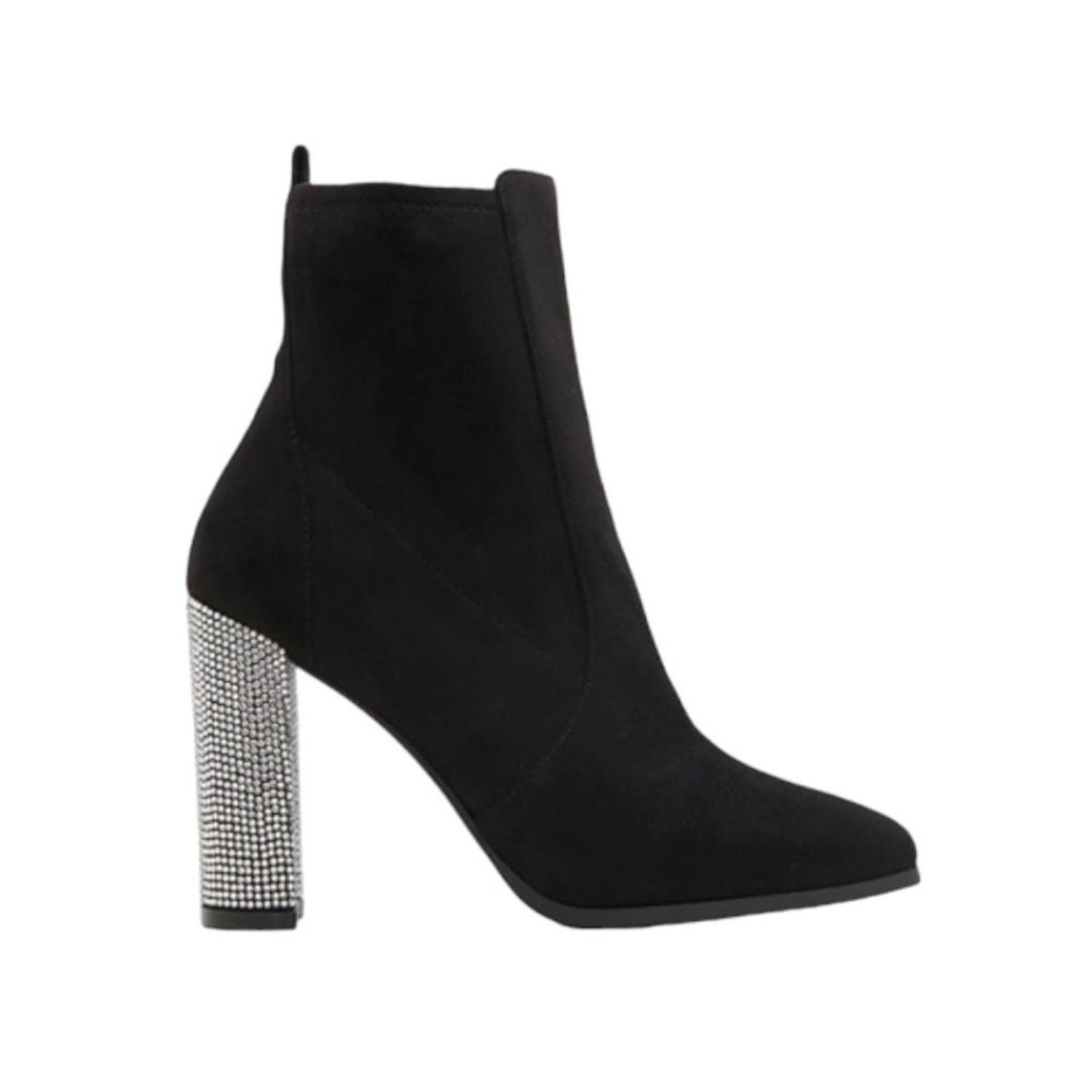 Aldo Aldo Aurla Black Ankle Boot Rhinestone Heel 8 NWT $140 MSRP Size US 8 / IT 38 - 2 Thumbnail