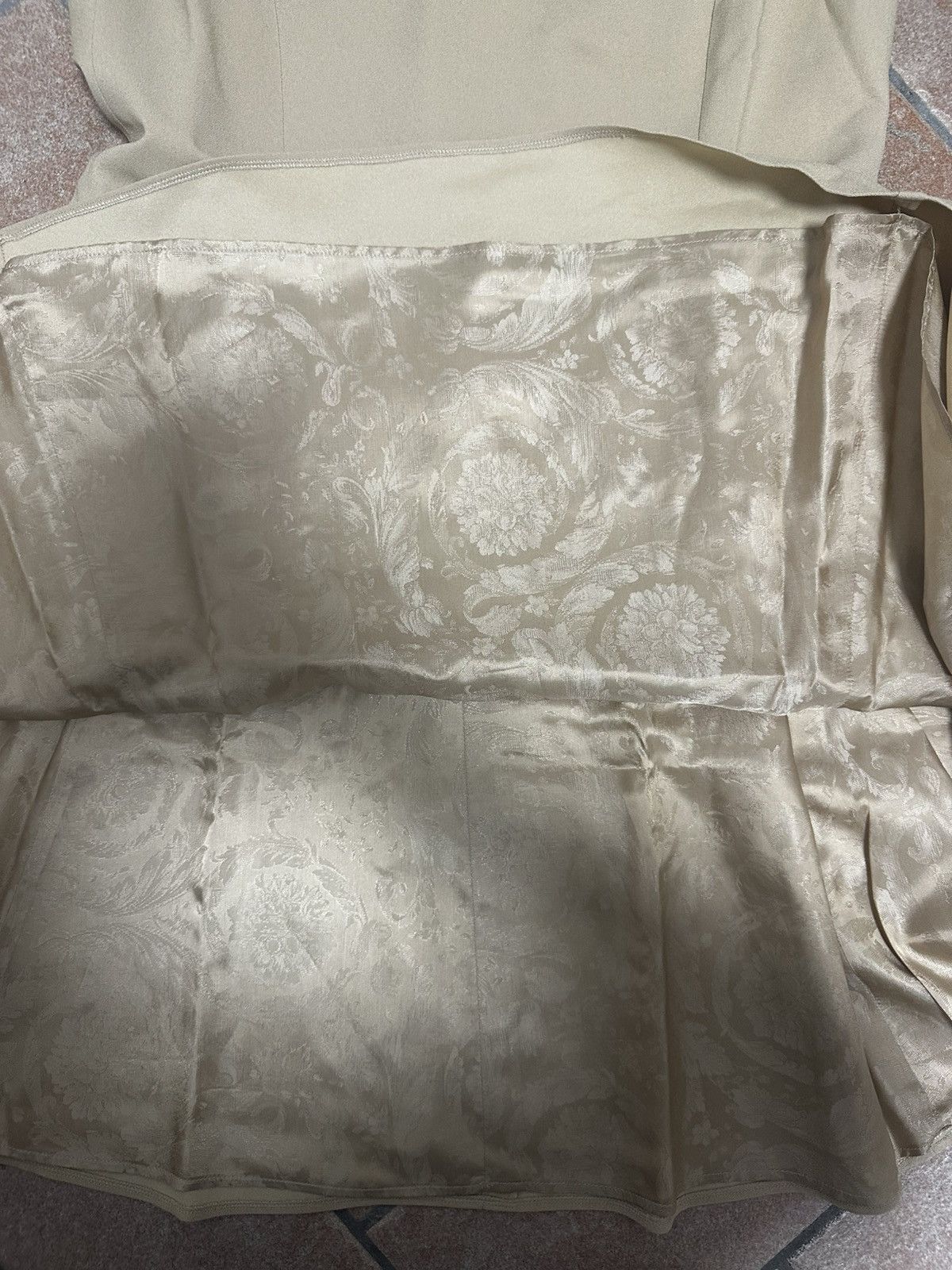 Versace Versace Beige Medusa ‘95 Mini Dress Size L / US 10 / IT 46 - 5 Thumbnail