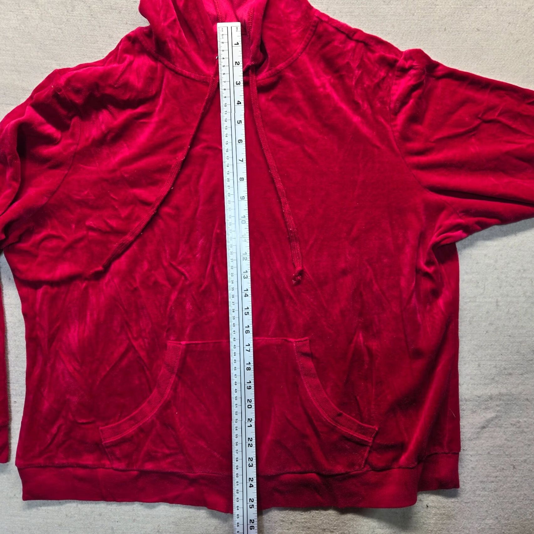 Vintage Bobbie Brooks Red Full Zip Hoodie Sweater Long Sleeve Adult Women's Plus Size 3X Size XXL / US 16-18 / IT 52-54 - 7 Thumbnail
