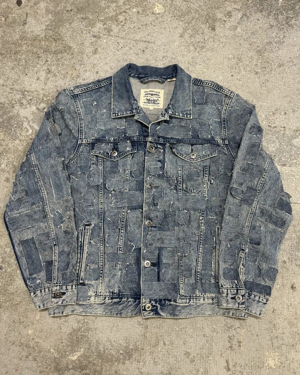 Levi's × Vintage Levi's Made & Crafted Unique Denim Patchwork Jacket Size US M / EU 48-50 / 2 - 8 Thumbnail