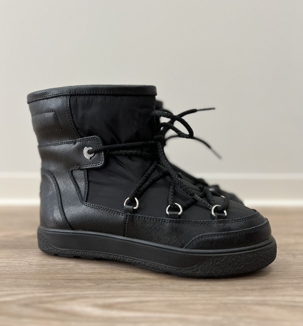 Moncler Moncler Fanny Apres Ski Black Snow Moon Boots Size US 6 / IT 36 - 2 Thumbnail