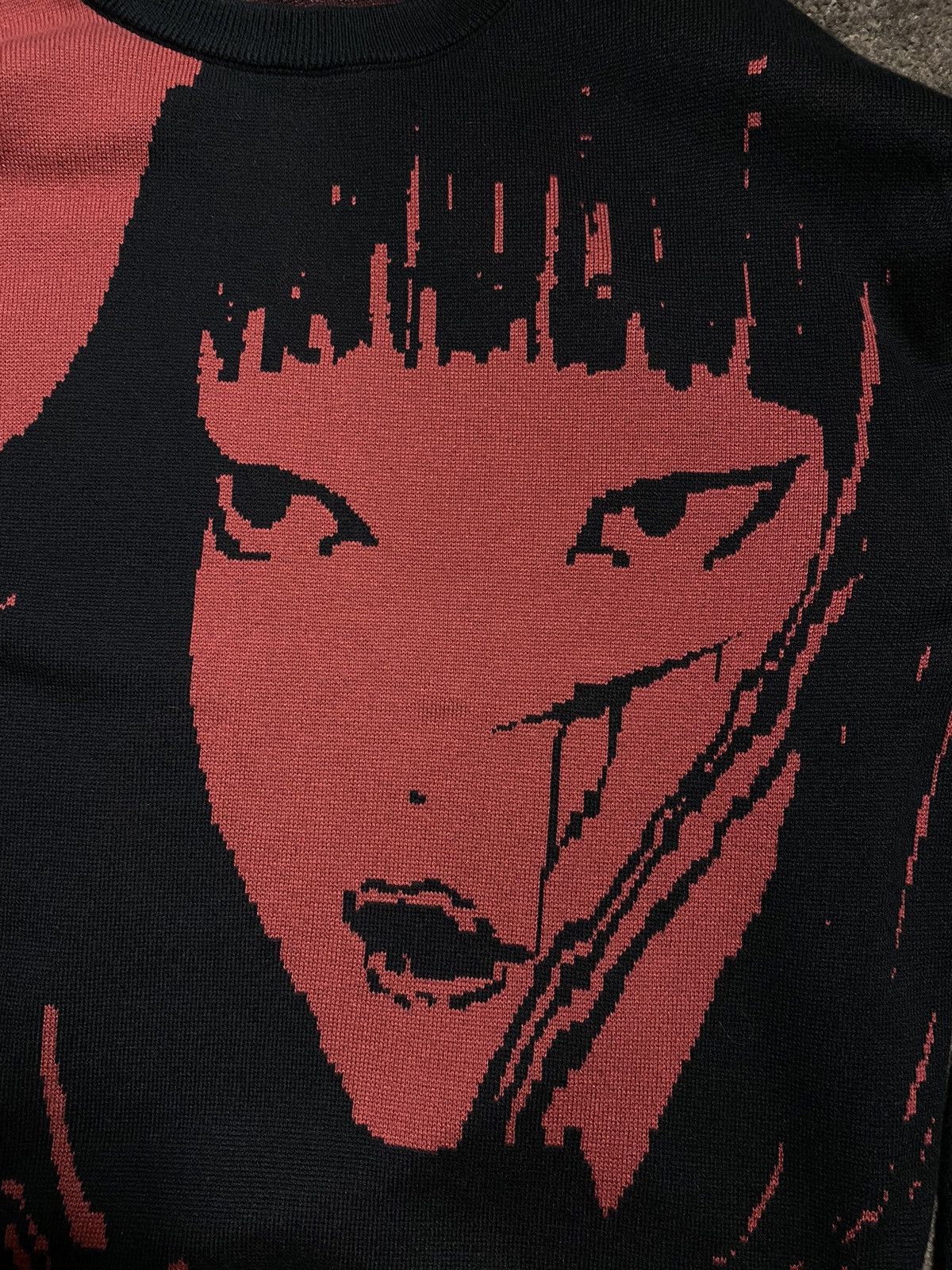 Japanese Brand × Vintage Anime Girl Graphic Sweater in red Size US L / EU 52-54 / 3 - 5 Thumbnail