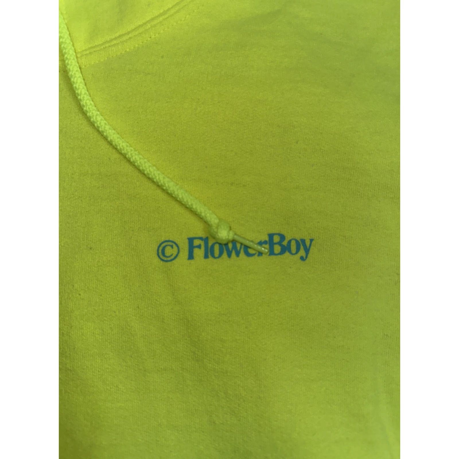 Golf Wang VINTAGE Golf Wang Flower Boy Neon Green Hoodie L Mens 22x27 Graphic Print Boy Flower Boy Era 90s Size US L / EU 52-54 / 3 - 2 Thumbnail