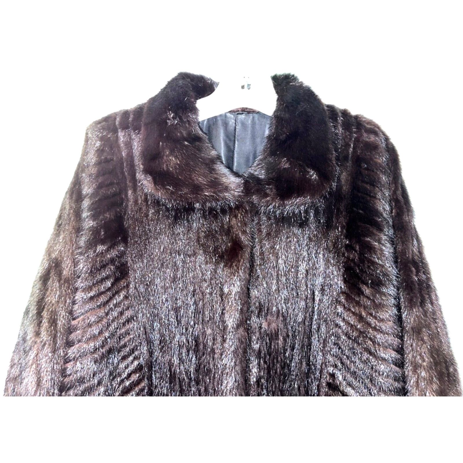 Vintage VINTAGE Severyn Furs Short Jacket Coat Womens 10 PRISTINE Brown Mink Fur, Lined, Collared, Button Front Womens Size 32" / US 10 / IT 46 - 3 Thumbnail