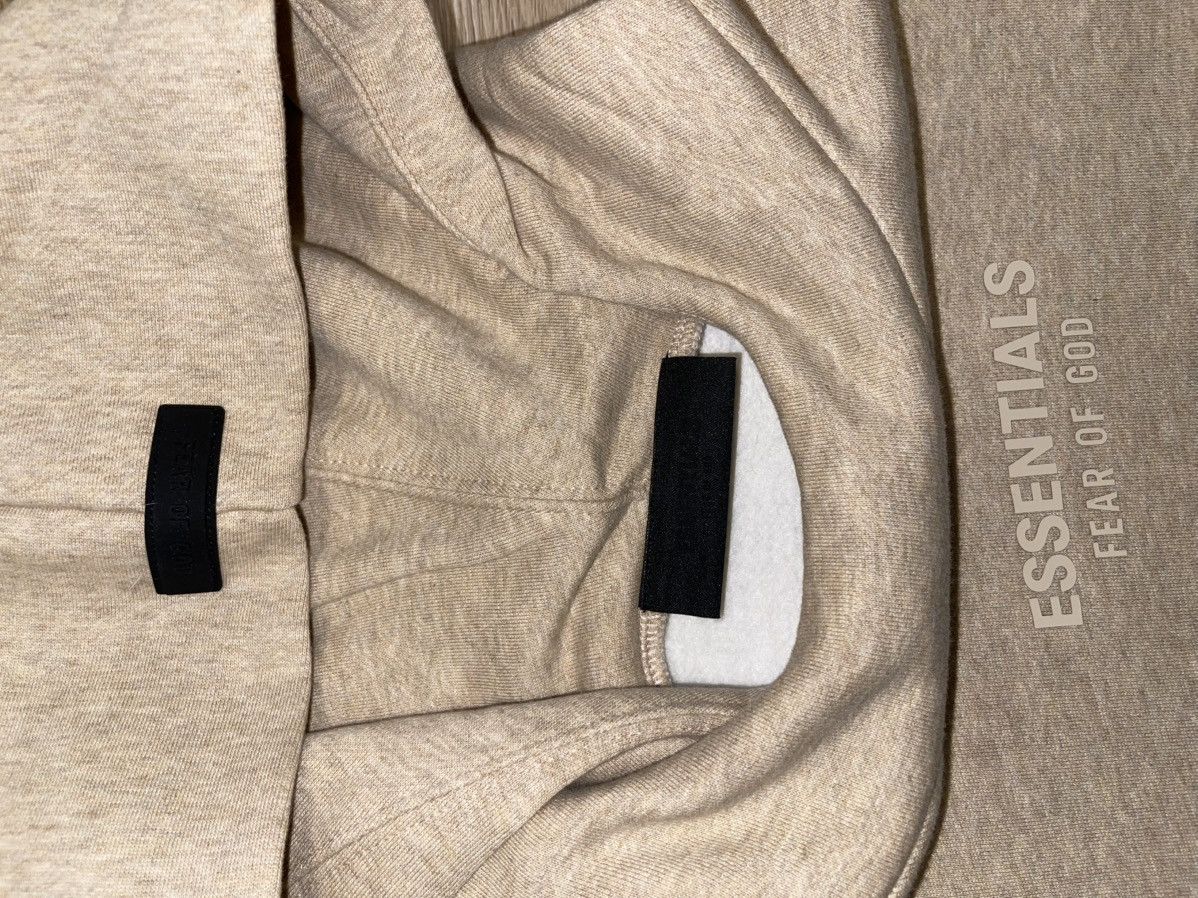 Essentials FOG ESSENTIALS OATMEAL PULLOVER HOODIE Size US L / EU 52-54 / 3 - 3 Thumbnail