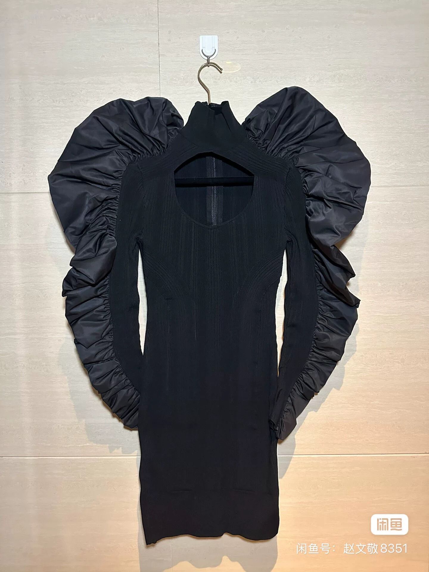 Herve Leger Herve Leger Black Mini Dress Size S / US 4 / IT 40 - 1 Thumbnail