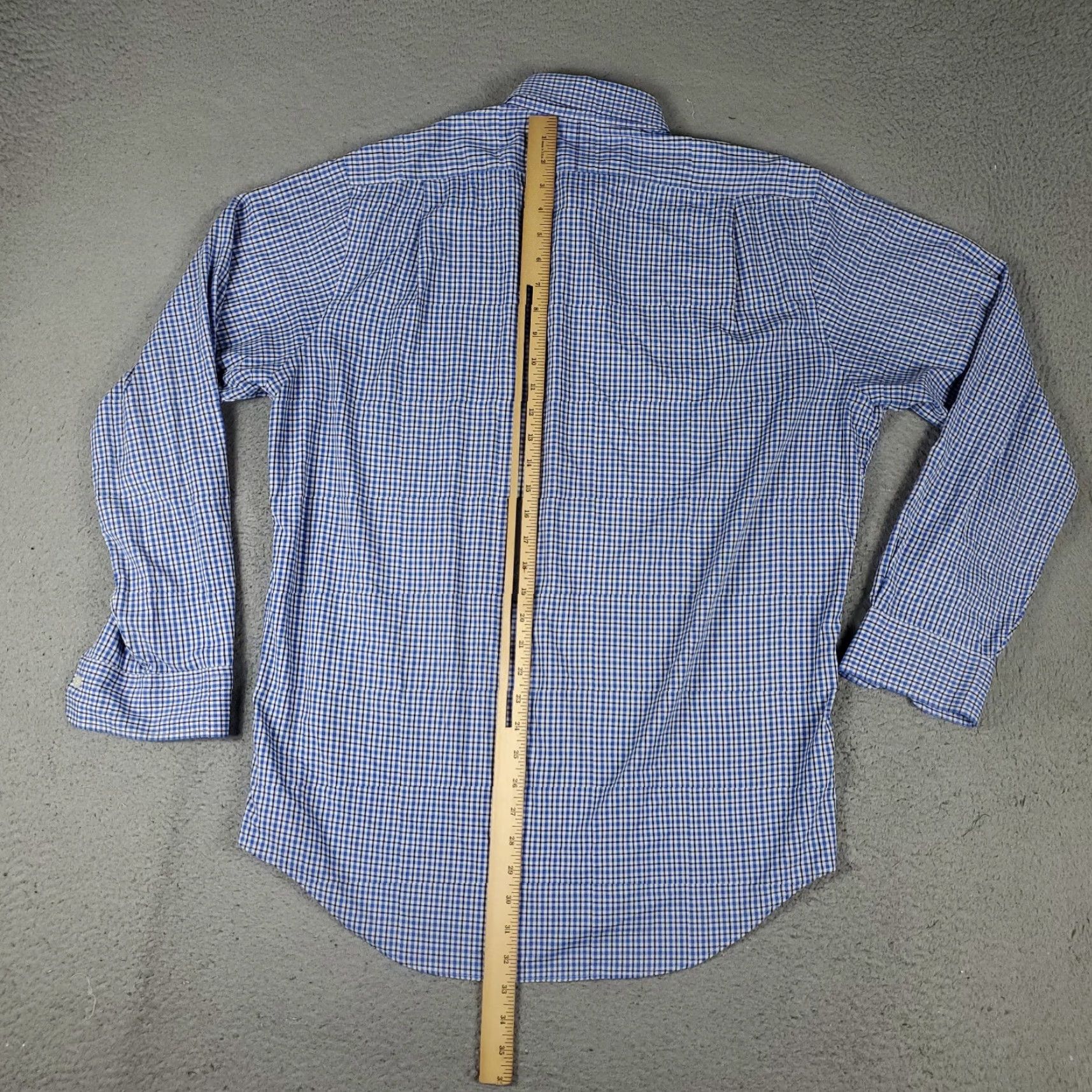 Ralph Lauren Ralph Lauren Shirt Mens Large Blue Plaid Nylon Button-Up Long Sleeve Size US L / EU 52-54 / 3 - 4 Thumbnail