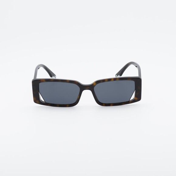 Fendi Fendi FE40164I 52A Sunglasses Havana Rectangle Frame, Grey Size ONE SIZE - 2 Thumbnail