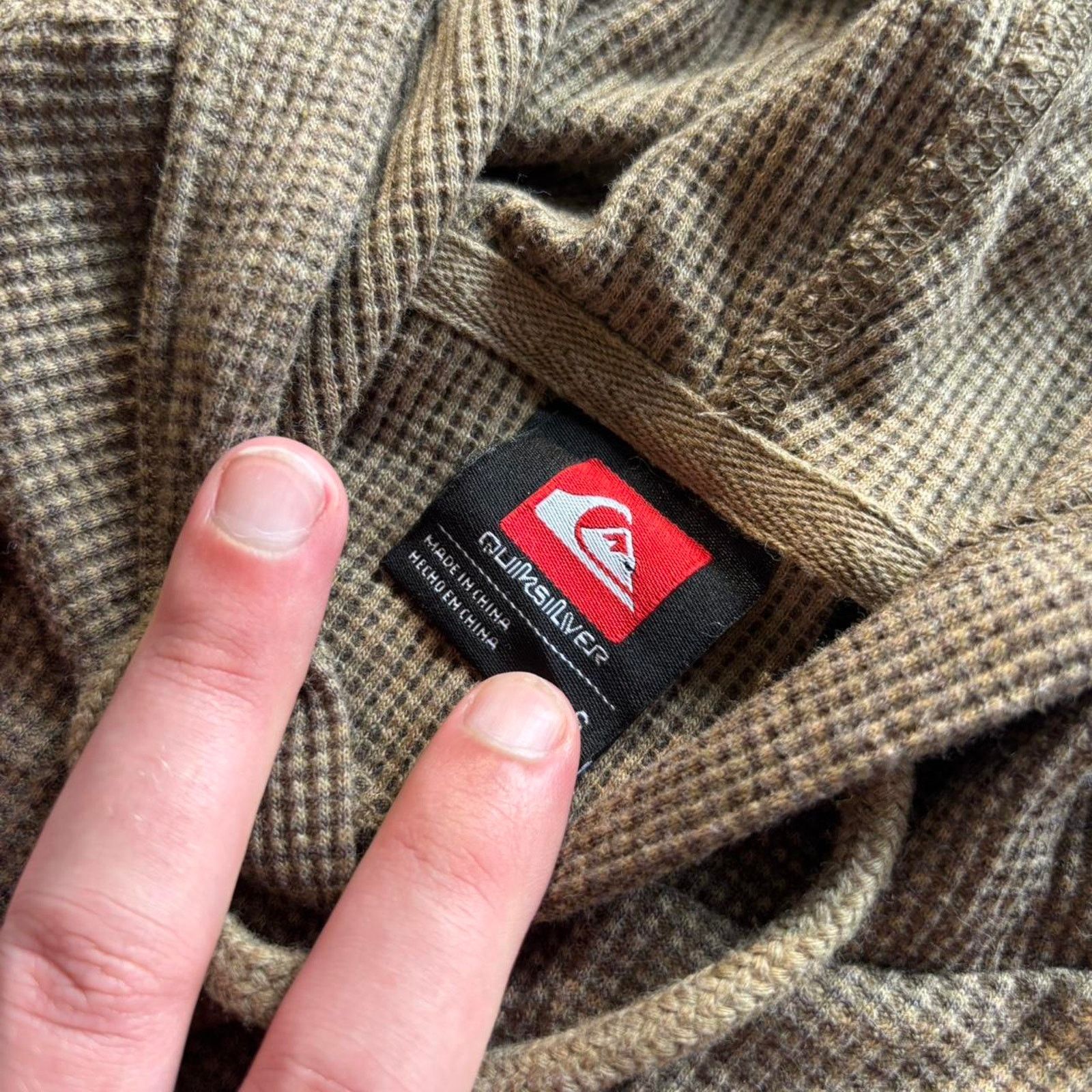 Quiksilver × Vintage × Volcom Vintage Y2K Quicksilver Knit Hoodie Size US S / EU 44-46 / 1 - 3 Thumbnail