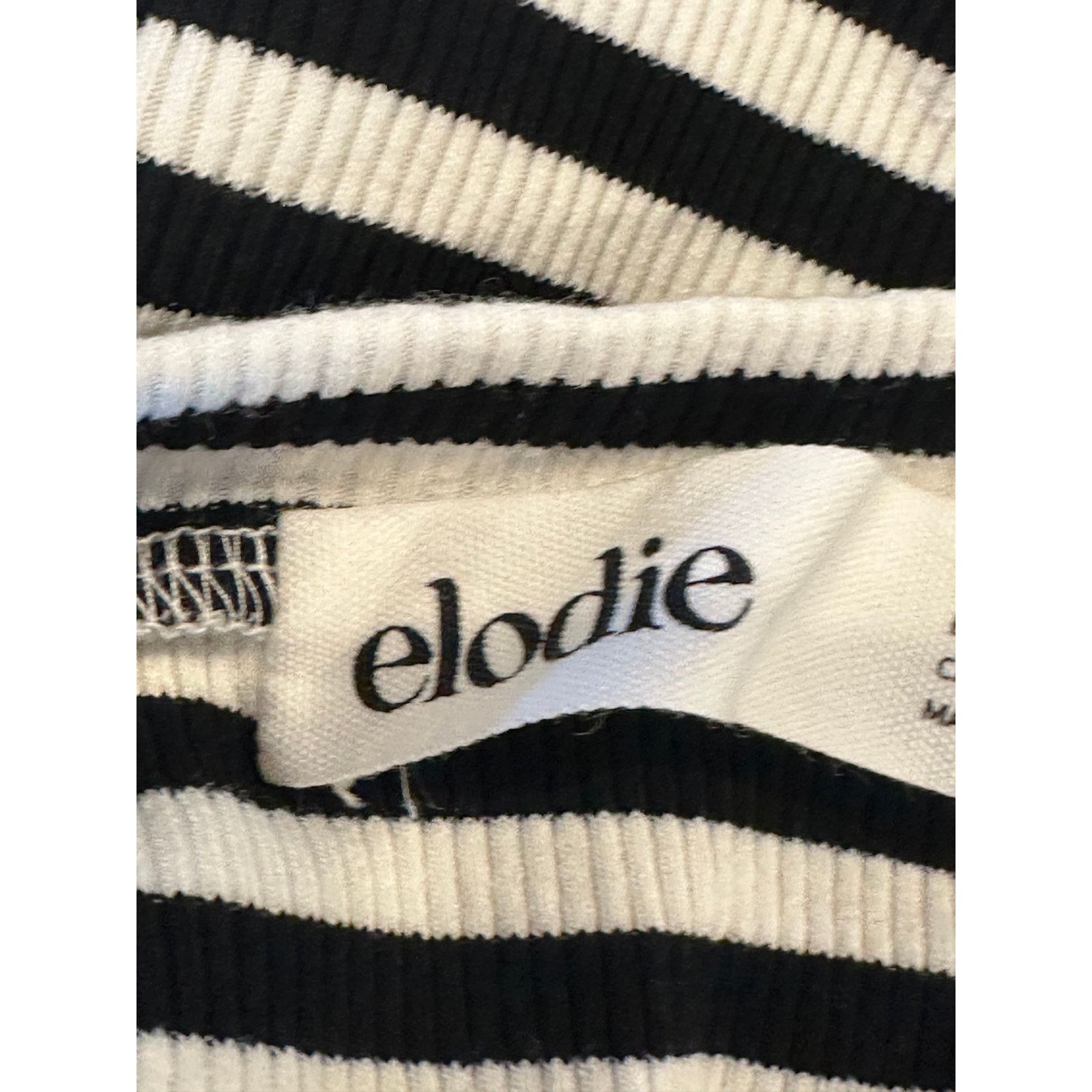 Other Elodie Women's Sleeveless Ribbed Black White Tank Top L NWT Size L / US 10 / IT 46 - 8 Thumbnail