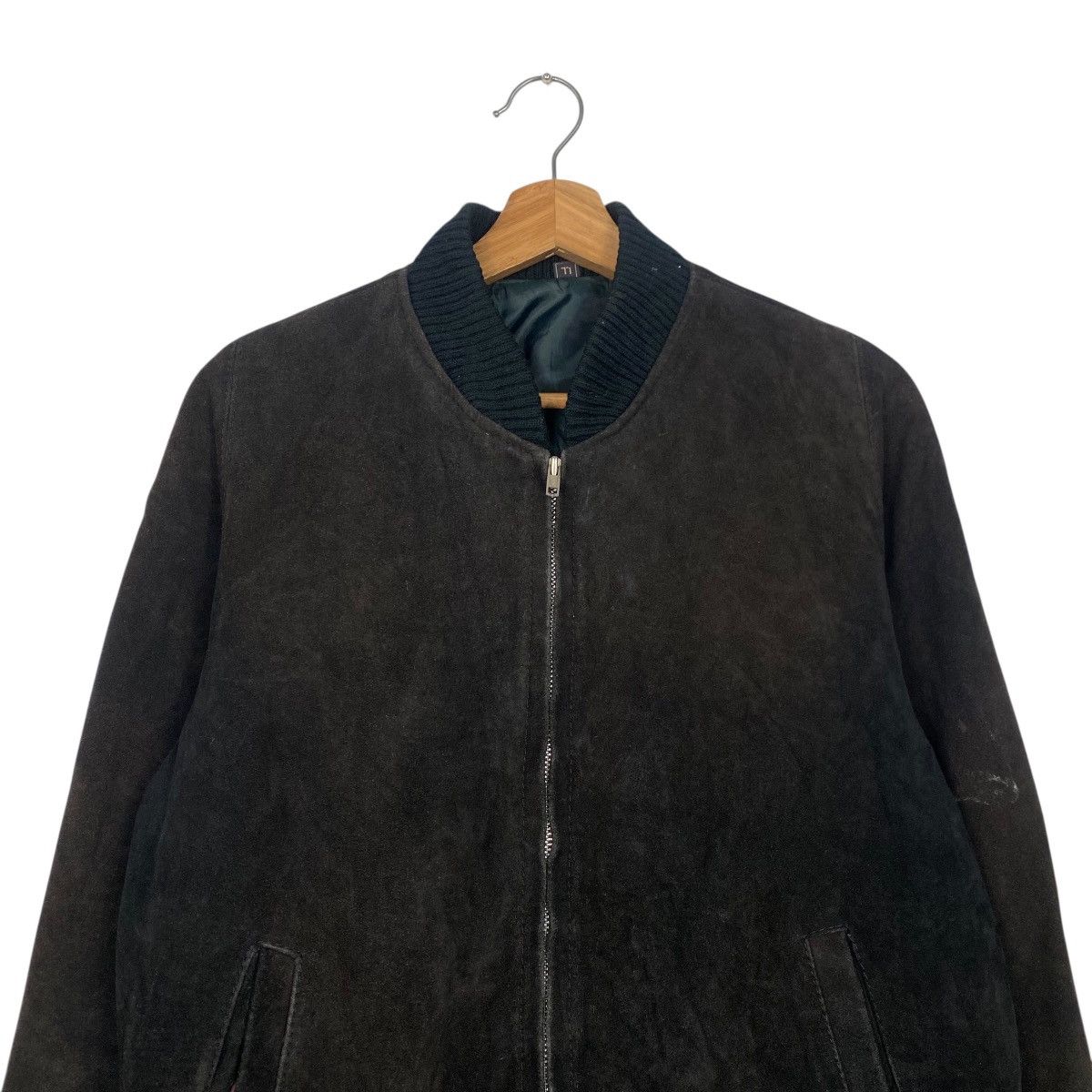 Leather Vintage suede leather bomber jacket Size US L / EU 52-54 / 3 - 2 Thumbnail