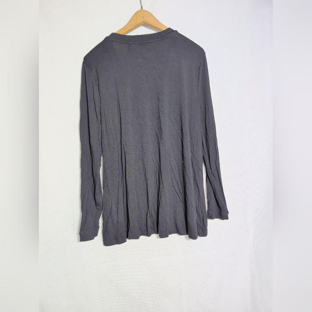 Halston H By Halston Black Long Sleeve Women's Top Sz XL Size XL / US 12-14 / IT 48-50 - 3 Thumbnail
