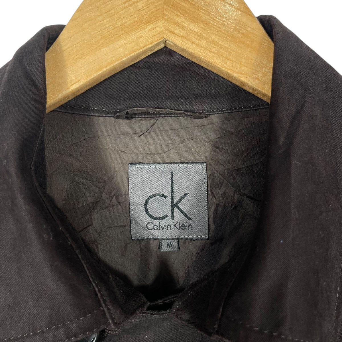 Calvin Klein Calvin Klein CK Men’s Black Trench Coat Mac Jacket Button Size US M / EU 48-50 / 2 - 3 Thumbnail