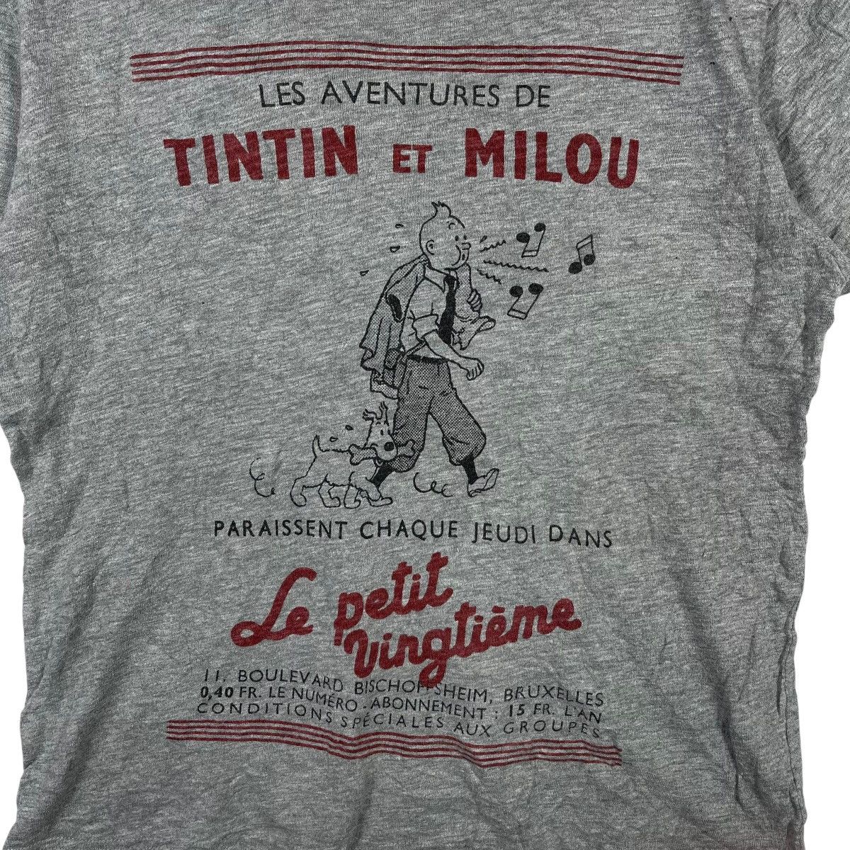 Vintage TINTIN & MILOU GRAPHIC T-SHIRT STREETWEAR VINTAGE El Size US M / EU 48-50 / 2 - 5 Thumbnail
