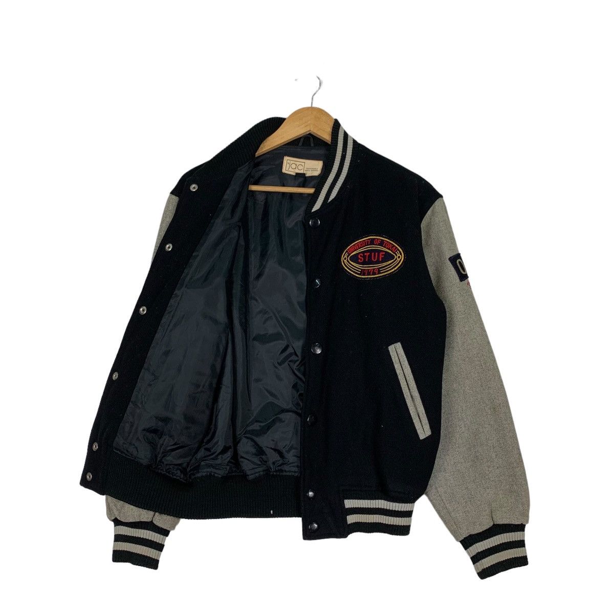 Japanese Brand y.jac UNIVERSITY OF TOKAI Wool Varsity Jacket #1061-C48 Size US L / EU 52-54 / 3 - 9 Thumbnail