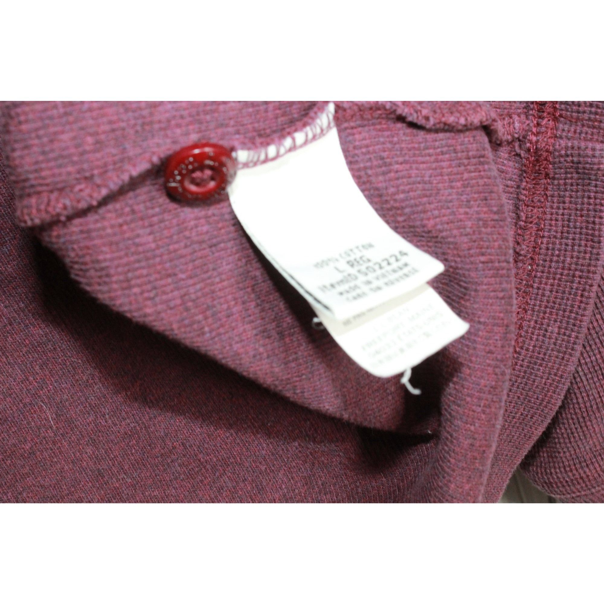 L.L. Bean LL Bean Men's Unshrinkable Mini Waffle Henley Long Sleeve Size US L / EU 52-54 / 3 - 5 Thumbnail