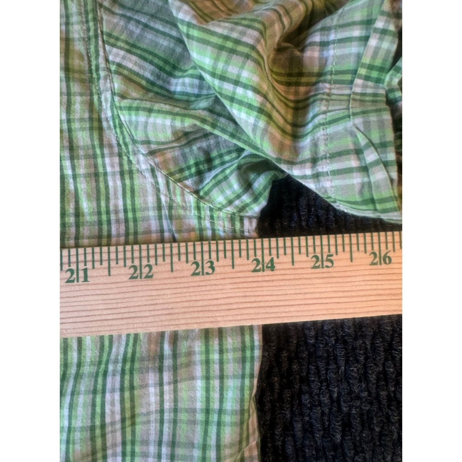 The North Face The North Face Short Sleeve Shirt Mens XL Green Plaid 100% Cotton Button-Up Size US XL / EU 56 / 4 - 4 Thumbnail