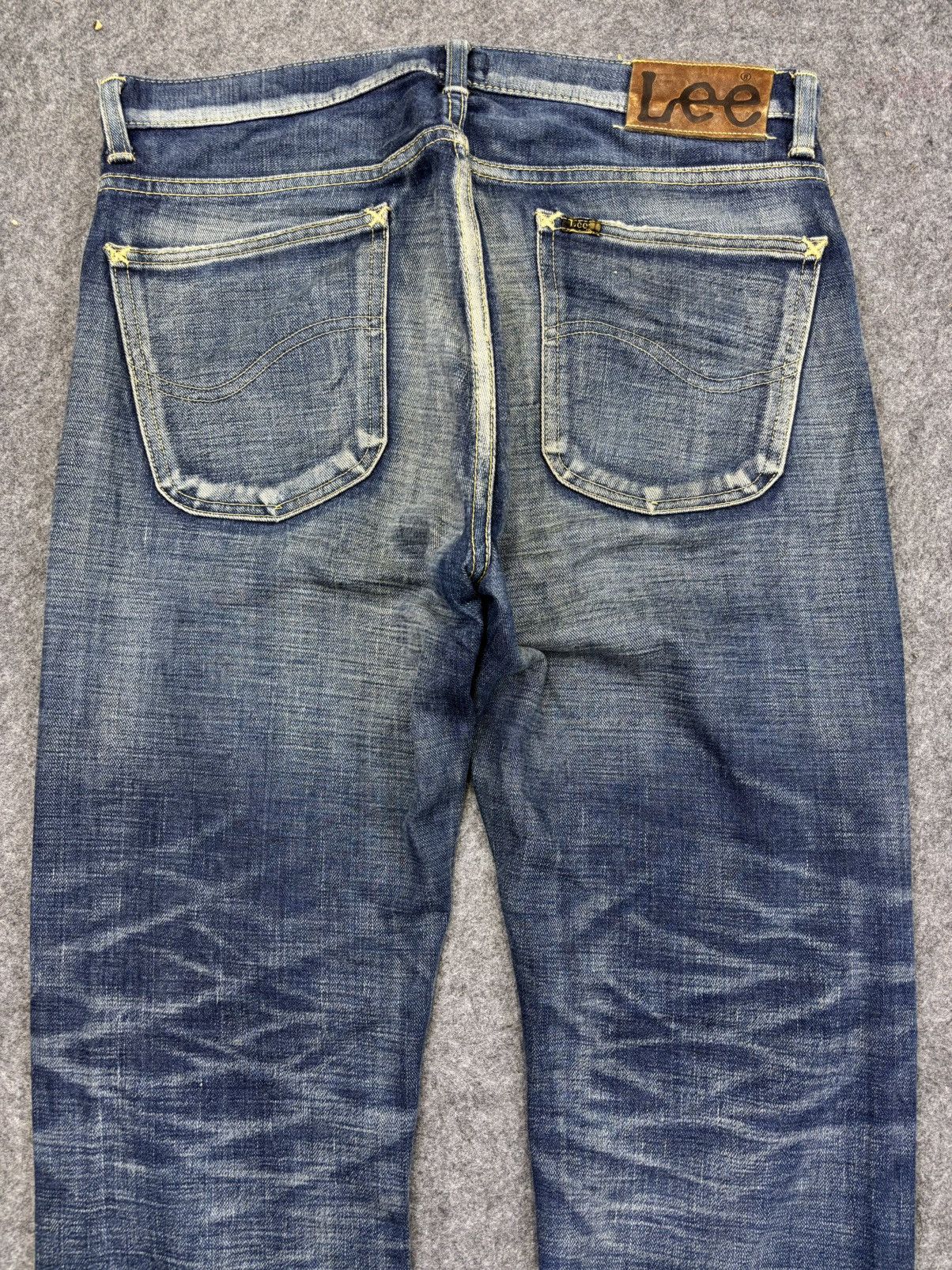 Lee Lee 101 Crazy Fades Yellow Selvedge Denim F788 Size US 35 - 7 Thumbnail