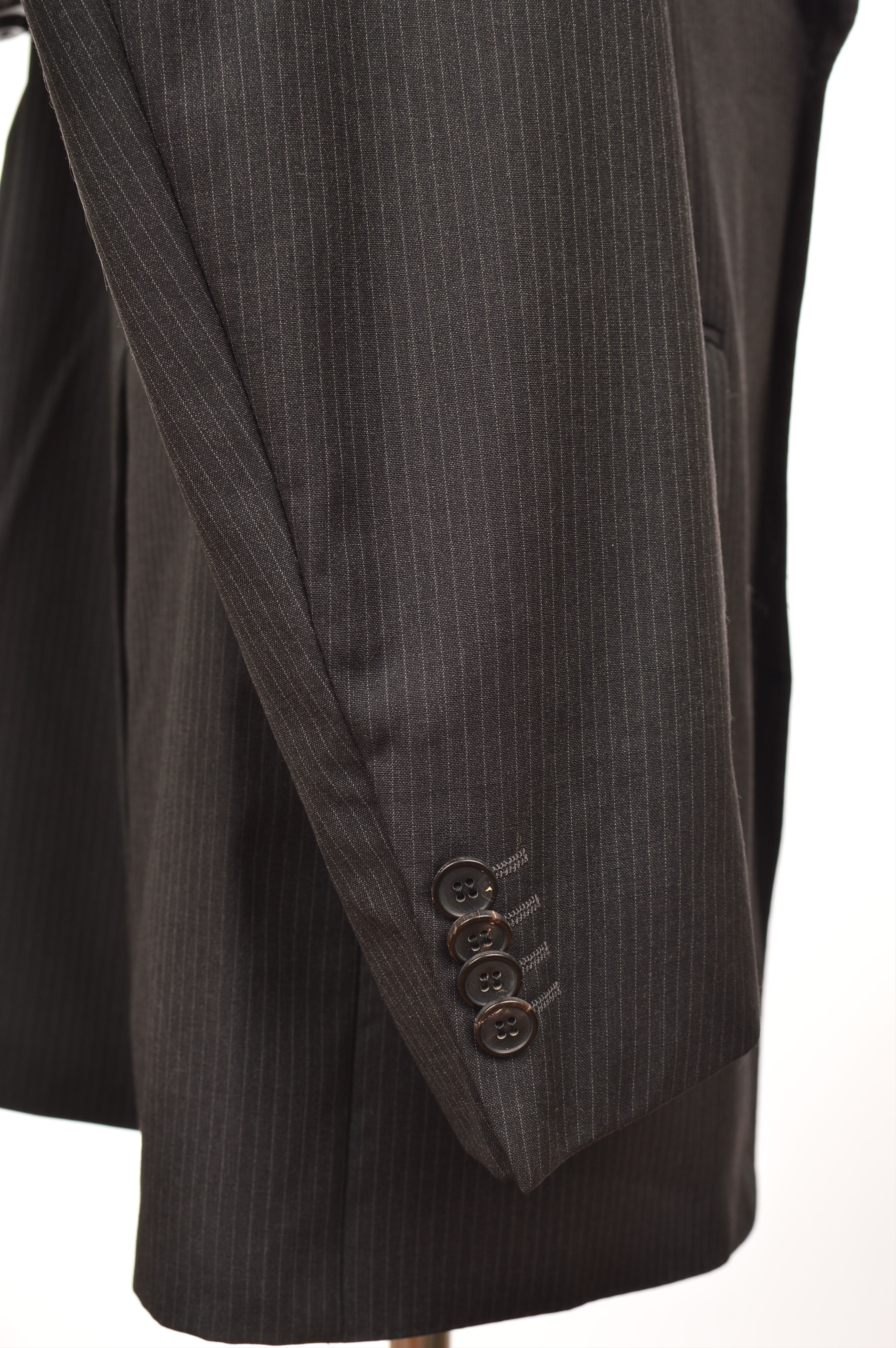 Burberry Burberry London K-Knopf Lyon-S-George Striped Wool Blazer Size 54R - 3 Thumbnail