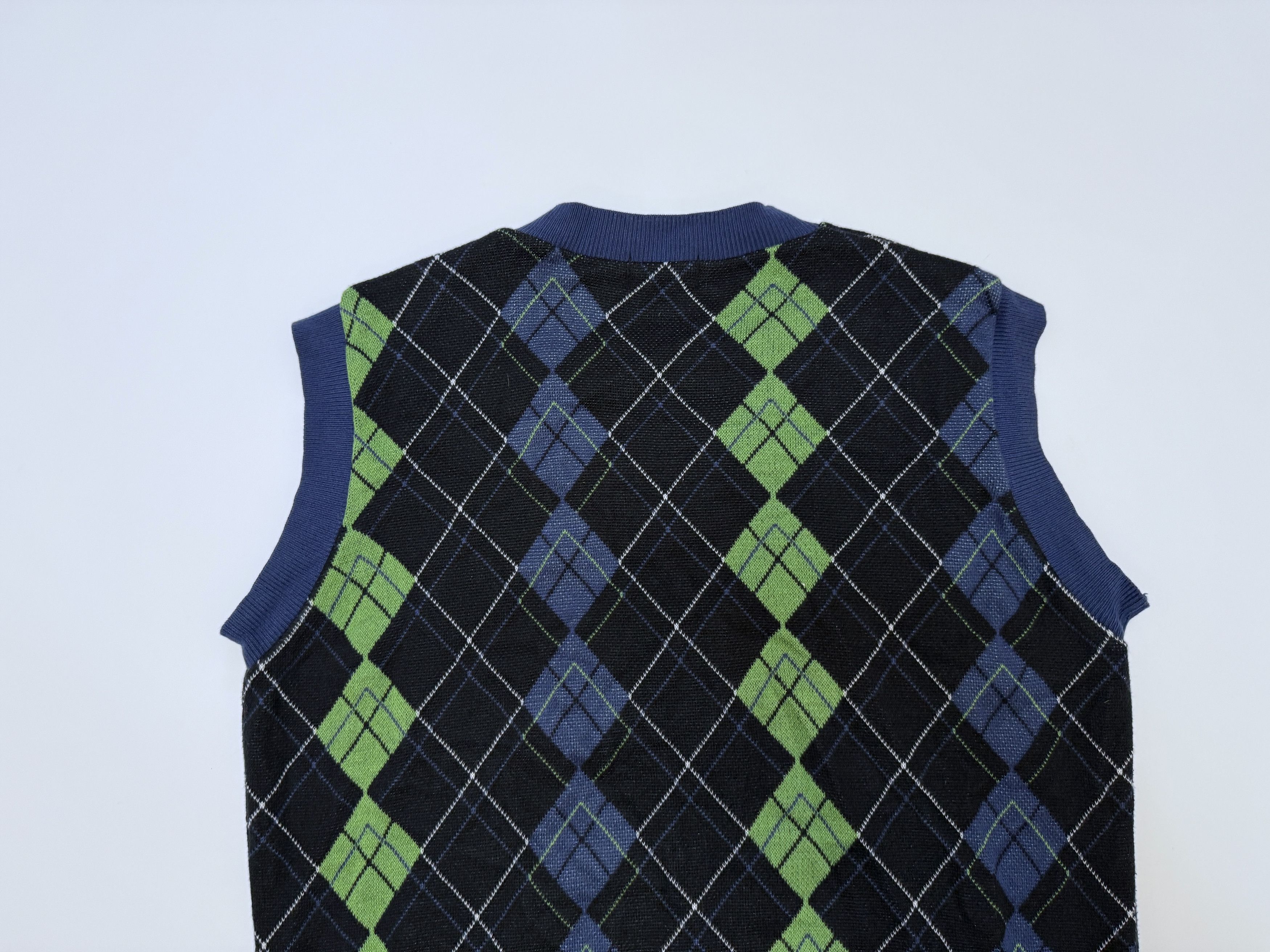 The Rolling Stones Rolling Stones #9 Carnaby Album Blue Knit Vest Mens size XL Size US L / EU 52-54 / 3 - 8 Thumbnail