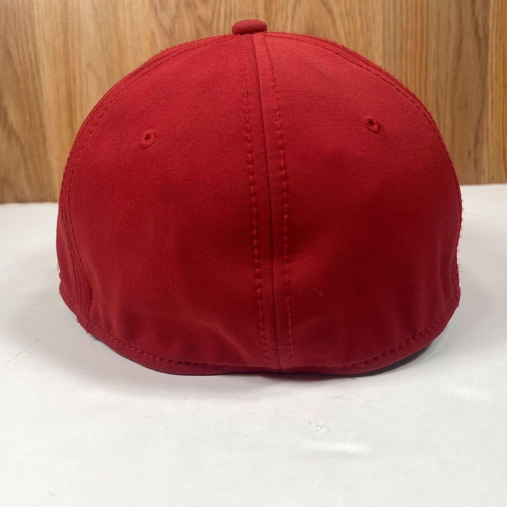 Under Armour Under Armour Hat Adult S Red USB600 Stretch Fitted Baseball Cap Size ONE SIZE - 5 Thumbnail