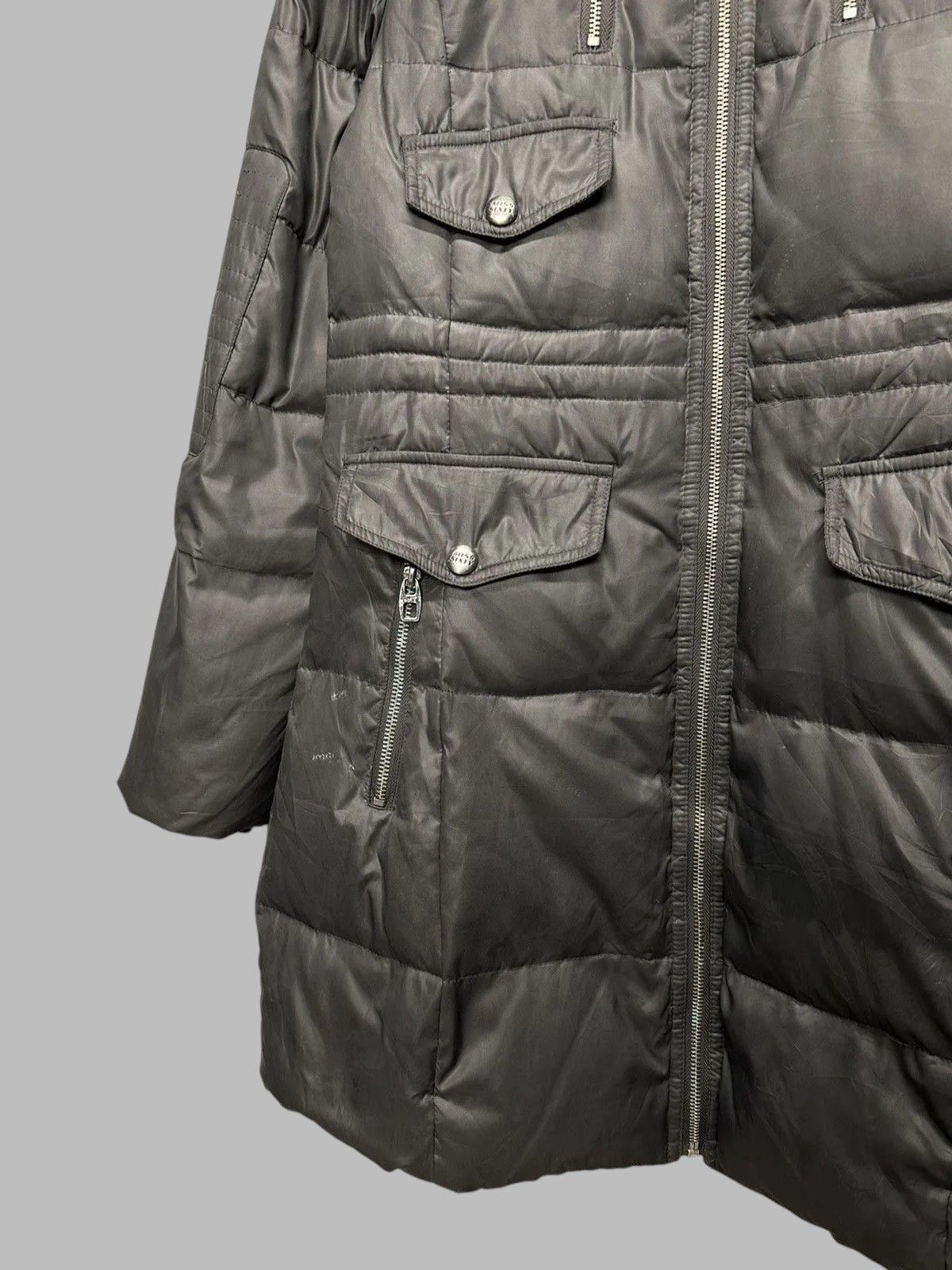 Hysteric Glamour Jacket Grey Vintage Miss Sixty Militare Fur Hood Y2K Style Size S / US 4 / IT 40 - 3 Thumbnail