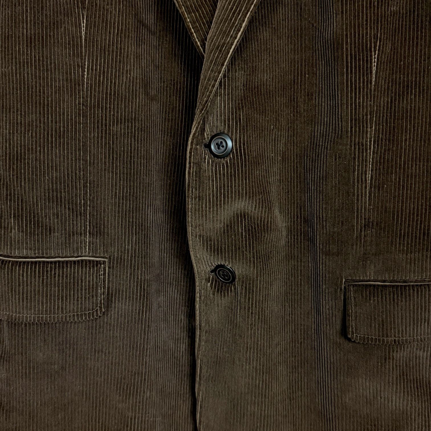 Stafford Stafford Mens Blazer 44R Brown Corduroy Academia Elbow Patch Size 44R - 5 Thumbnail