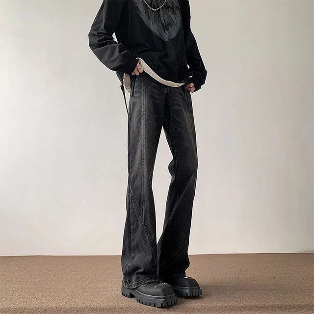 Japanese Brand × Jean Washed Straight Leg Micro Flare Jeans Size US 26 / EU 42 - 4 Thumbnail