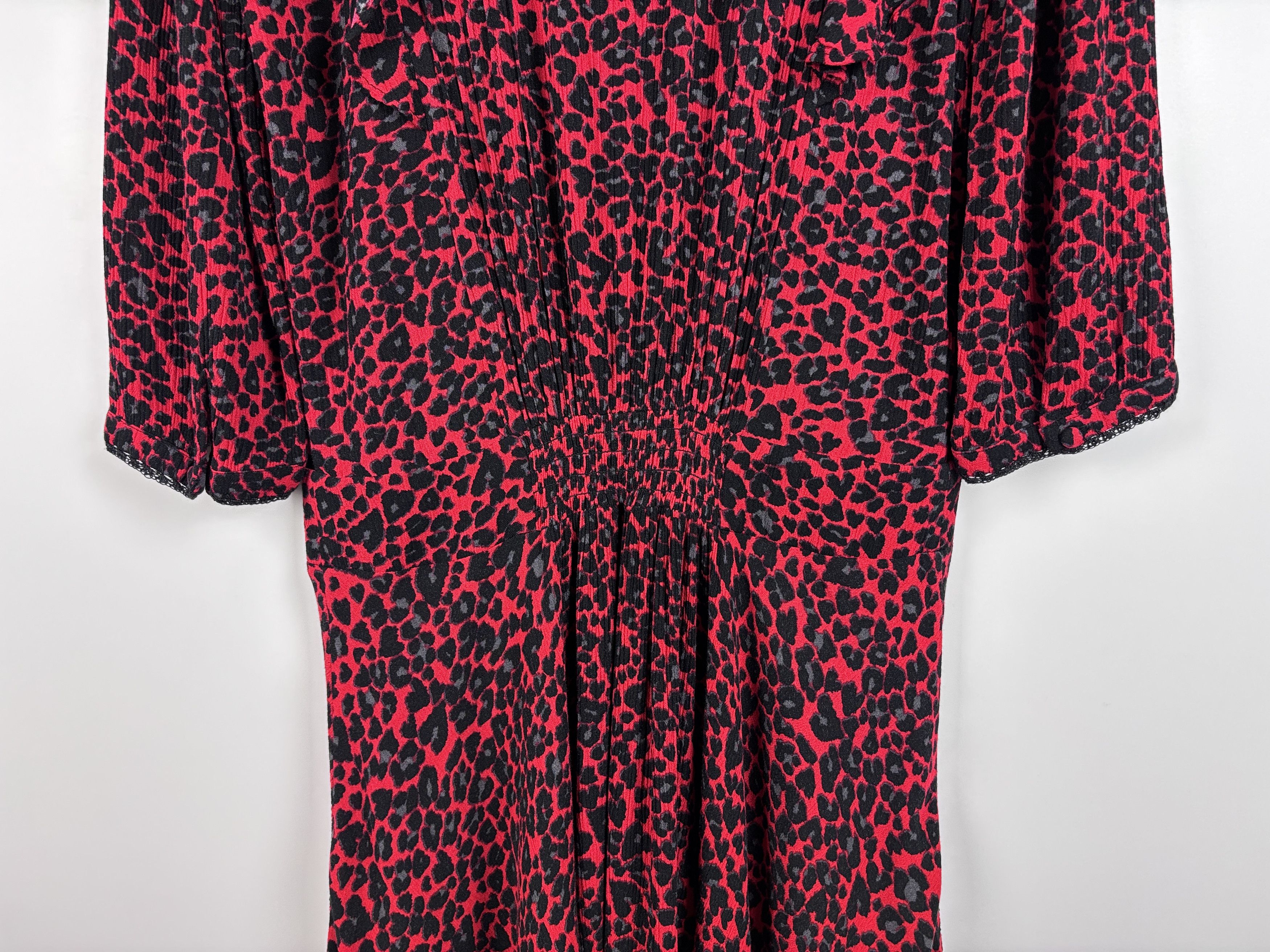 Zadig & Voltaire Zadig & Voltaire Remo Print Leo Coeur Dress Red Leopard S Size S / US 4 / IT 40 - 7 Thumbnail