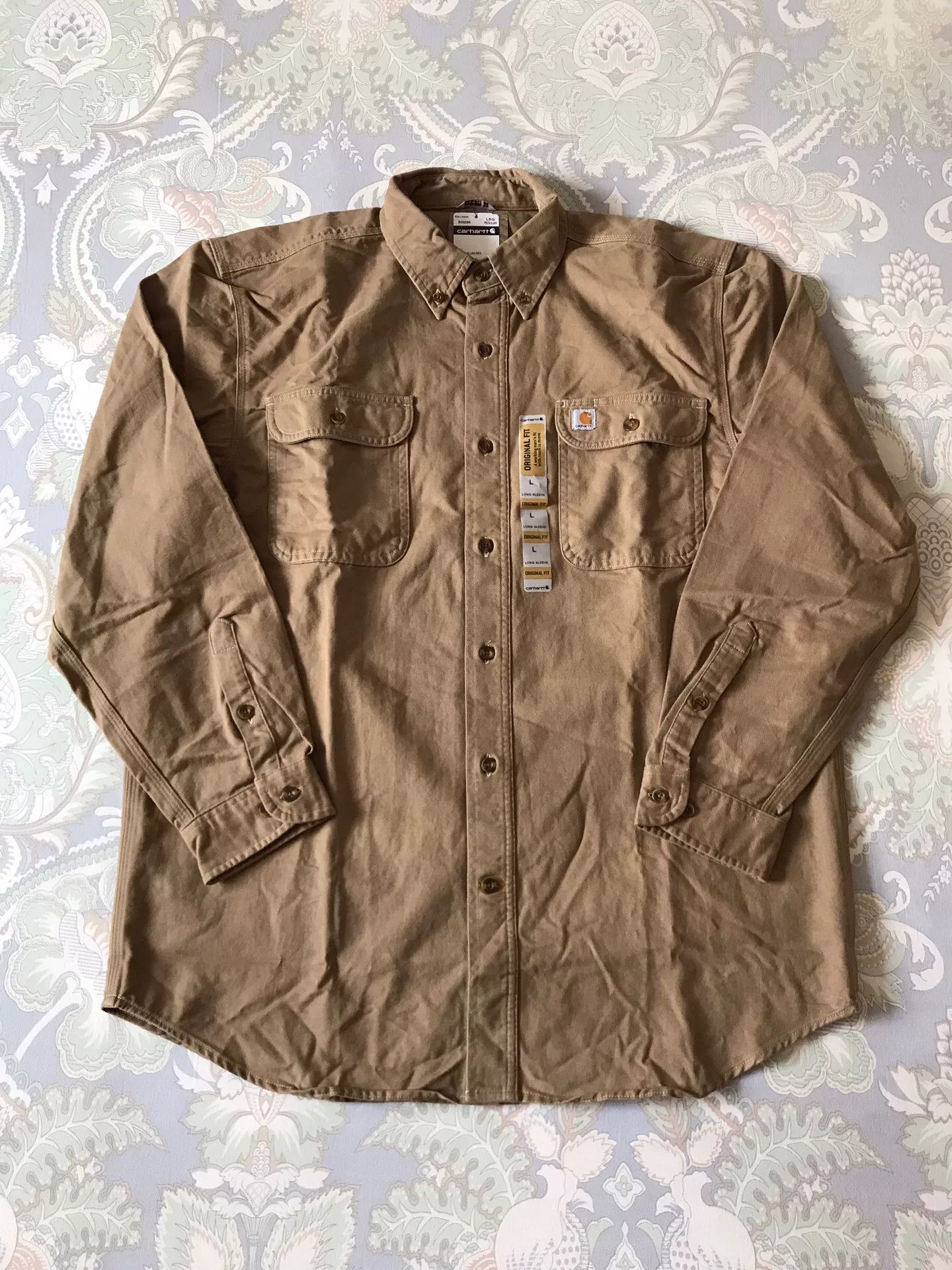 Carhartt Carhartt S09 266 Heavy Work Shirt Size US L / EU 52-54 / 3 - 1 Thumbnail