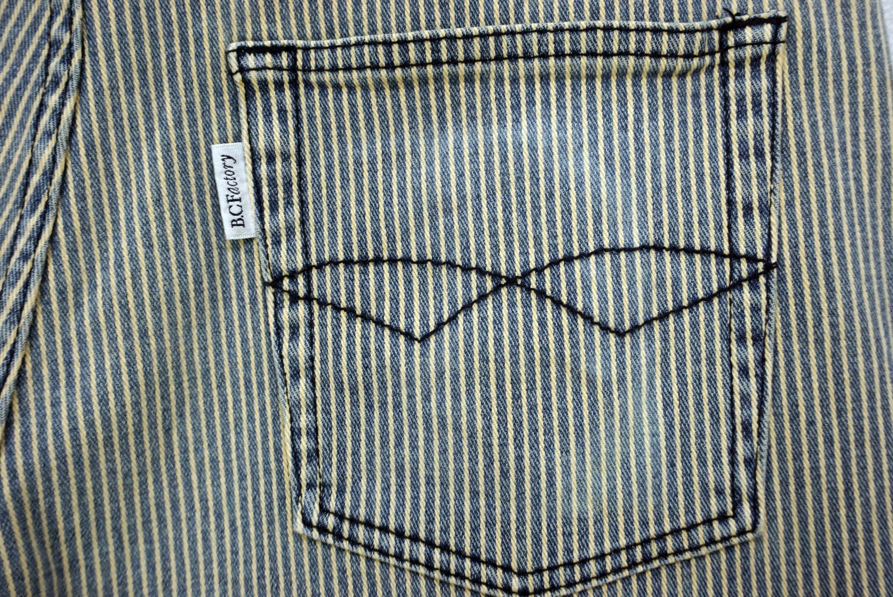 Japanese Brand BC Factory Jeans Size W33xL33 Hickory Dungarees Denim Size US 32 / EU 48 - 8 Thumbnail