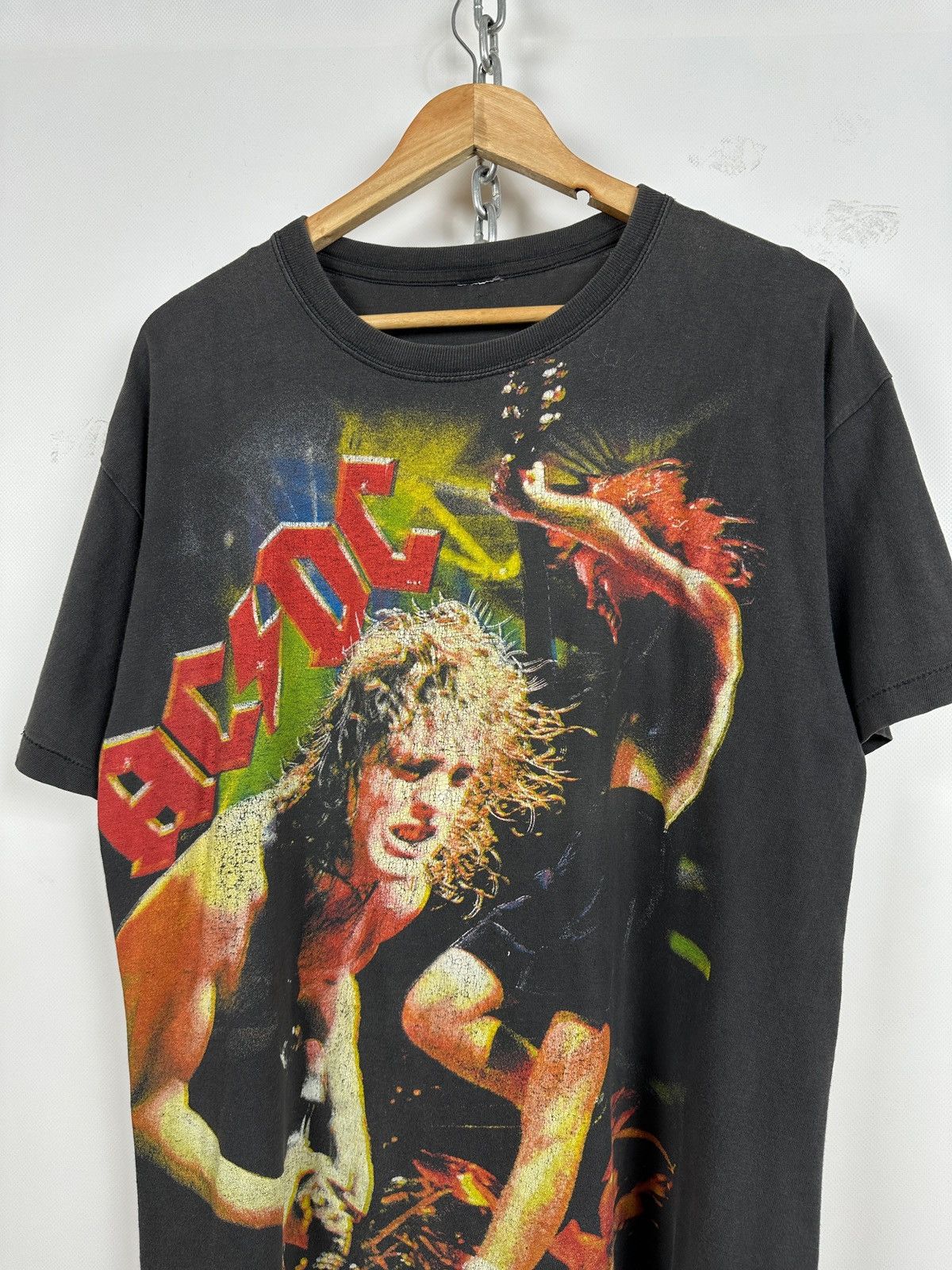 AC/DC Vintage AC/DC All Over Print Rare T-Shirt Size US XL / EU 56 / 4 - 4 Thumbnail