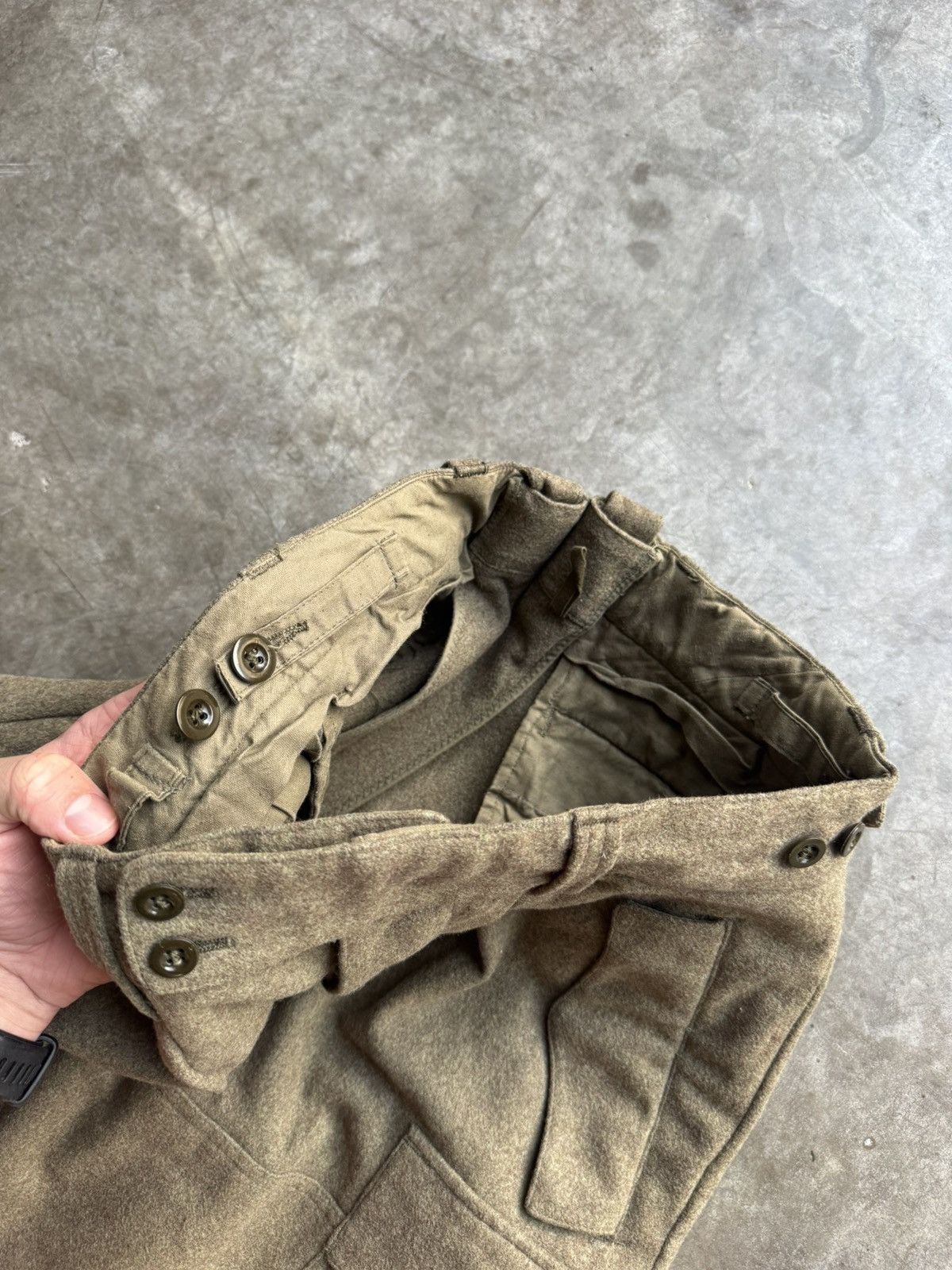 Vintage Vintage 1971 German Issue G.D.Bucking-Alsfeld Wool Trousers Size US 30 / EU 46 - 4 Thumbnail