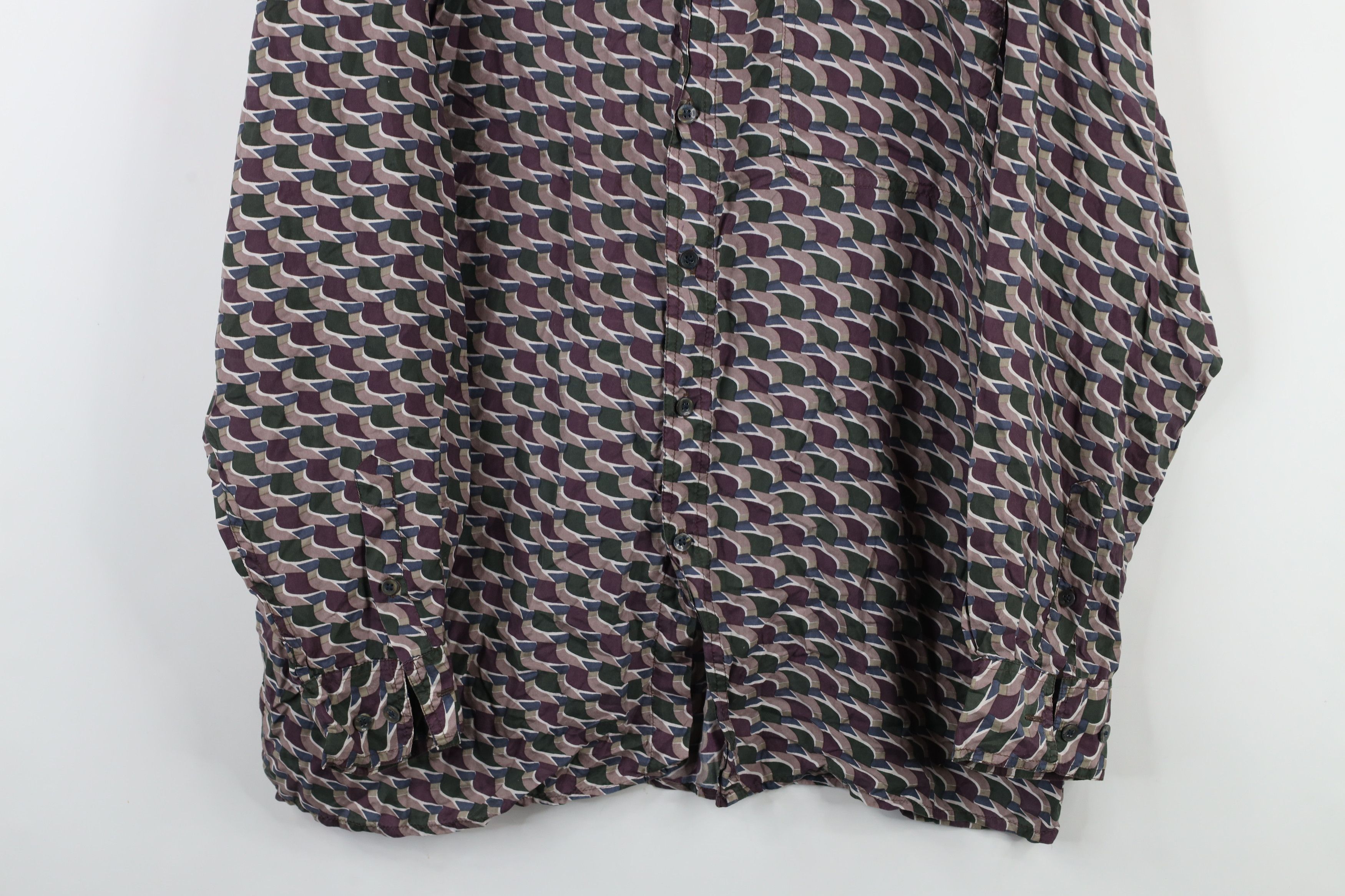 Vintage Vintage 90s Streetwear Long Sleeve Collared Button Shirt Size US L / EU 52-54 / 3 - 3 Thumbnail