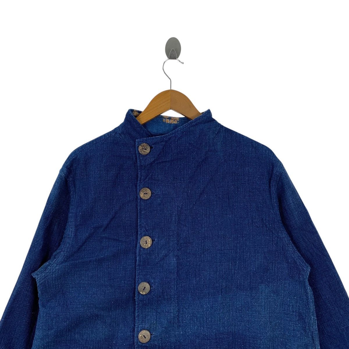 Japanese Brand × Vintage Vintage JAPANESE BRAND Indigo Casualwear Designer Shirts Size US XL / EU 56 / 4 - 3 Thumbnail