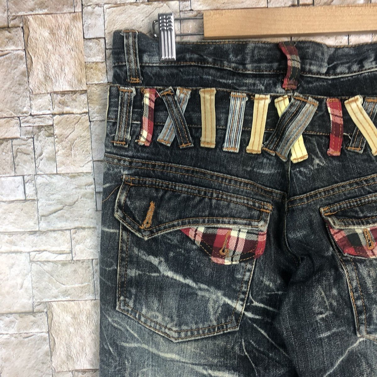 Japanese Brand Antful Double Waist Blue rare Denim Pants #A364 Size US 31 - 20 Thumbnail