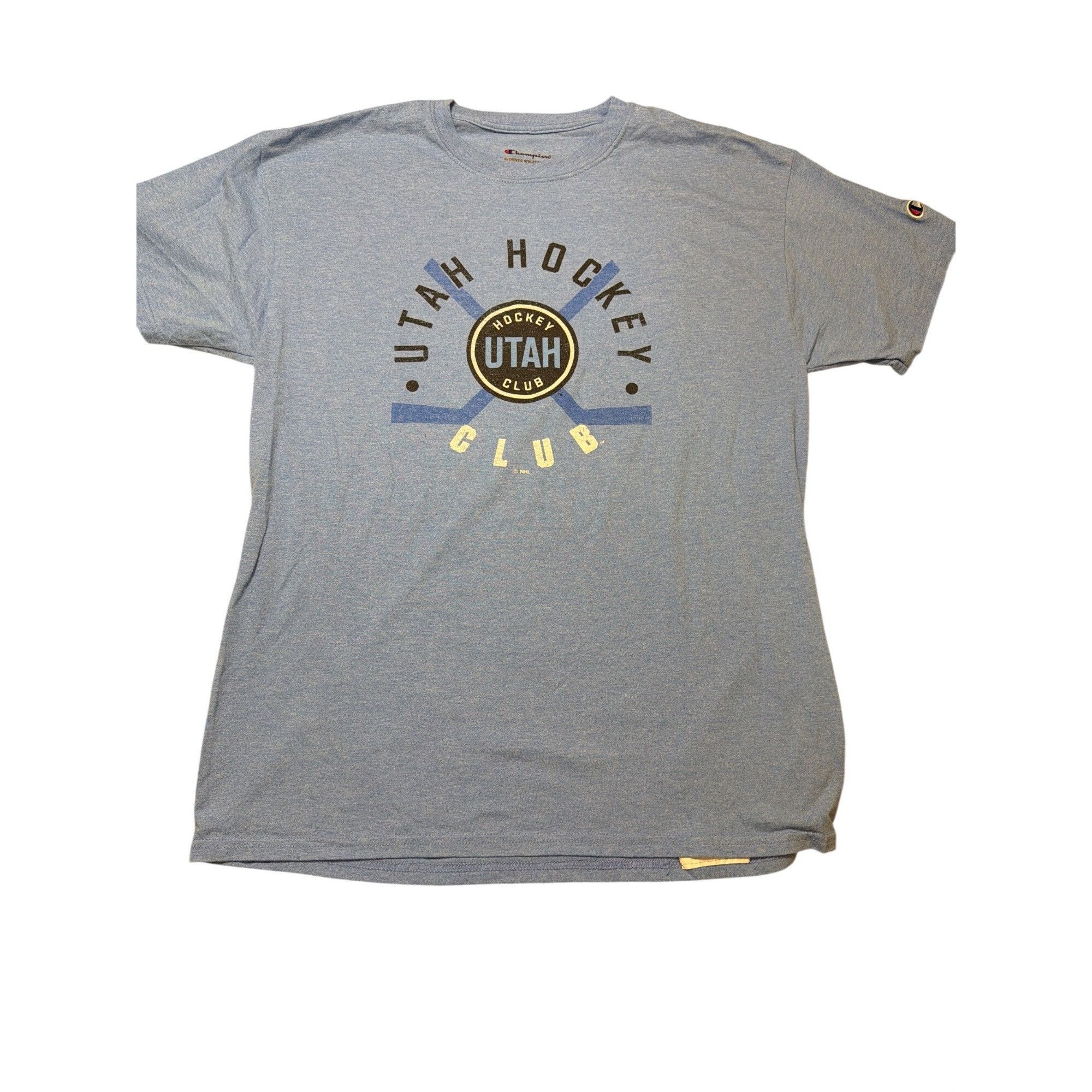 Champion Champion Utah Hockey Club Front Graphic T Shirt Heather Blue Size US M / EU 48-50 / 2 - 1 Thumbnail