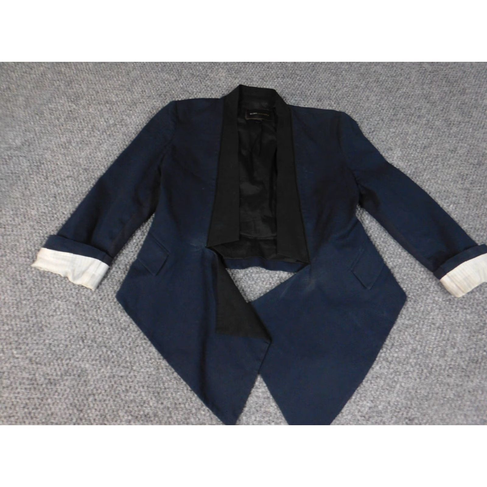 Bcbgmaxazria BCBGMaxazria Womens Jacket 2XS XXS Blue Open Size XXS / US 00 / IT 34 - 2 Thumbnail